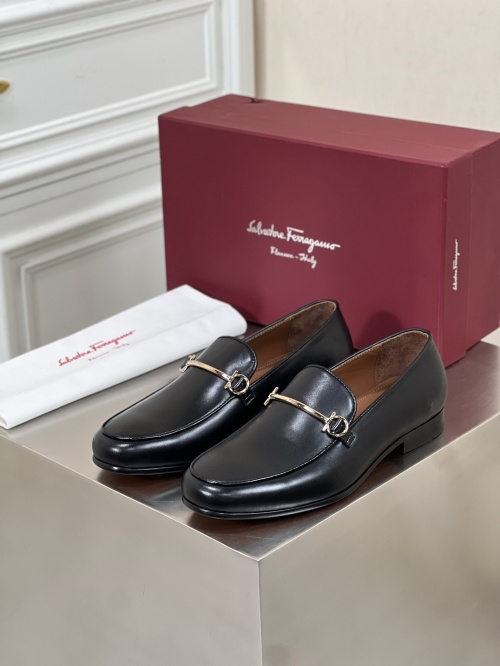 Salvatore Ferragamo Men's Leather Loafers, Business Casual Dress Shoes 1 Salvatore Ferragamo Men's Leather Loafers, Business Casual Dress Shoes