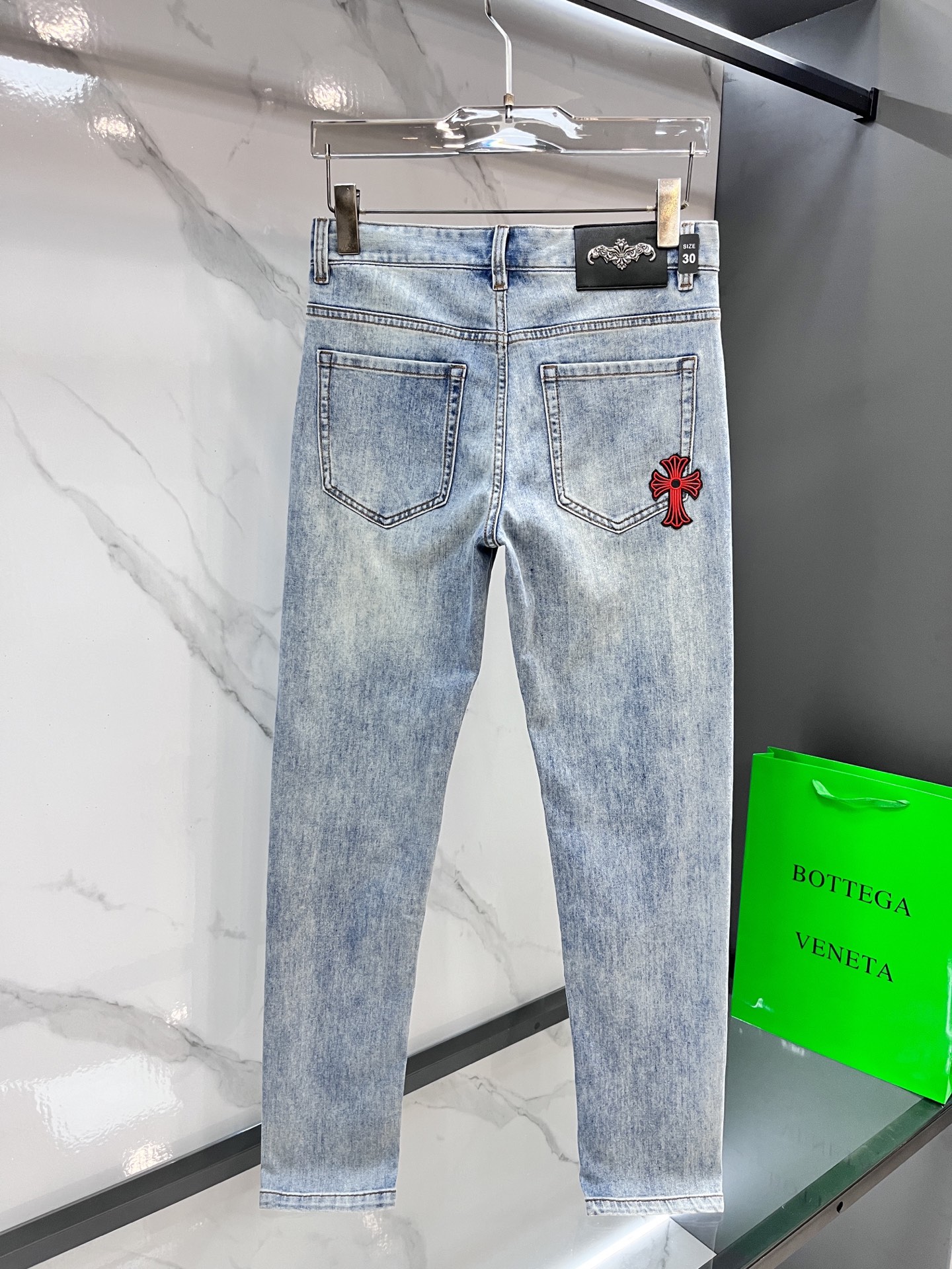 High-Quality Water-Washed Crocson Jeans: Fresh Spring Fruit Collection 2025SS - 图片 3