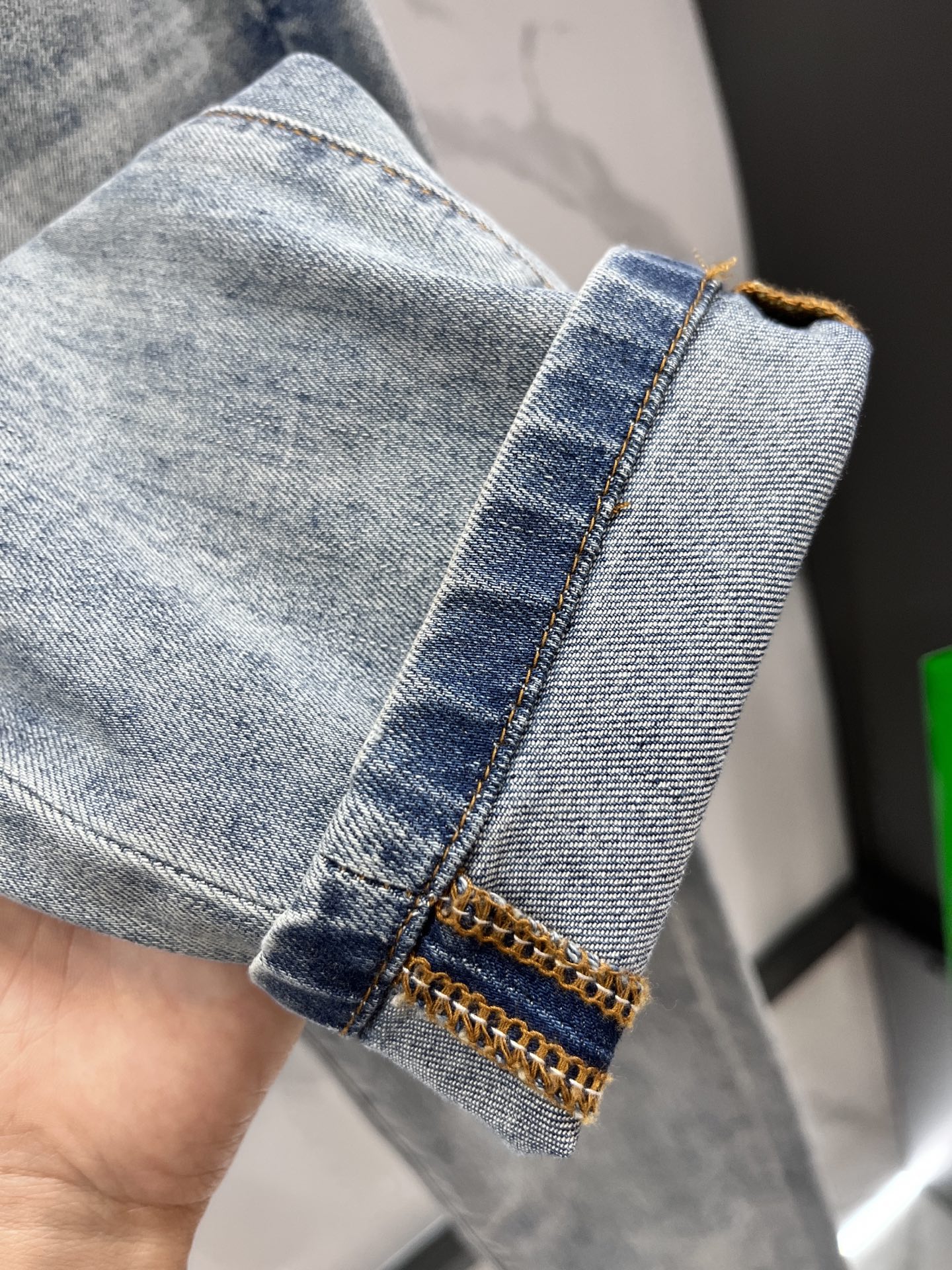 High-Quality Water-Washed Crocson Jeans: Fresh Spring Fruit Collection 2025SS - 图片 9