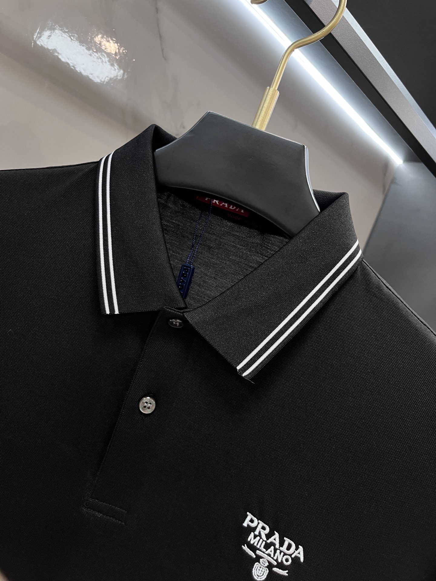 Prada 2026新款高端商务Polo 白领 单位人士必入单品！ 休闲商务翻领短袖，科技面料，体感非常