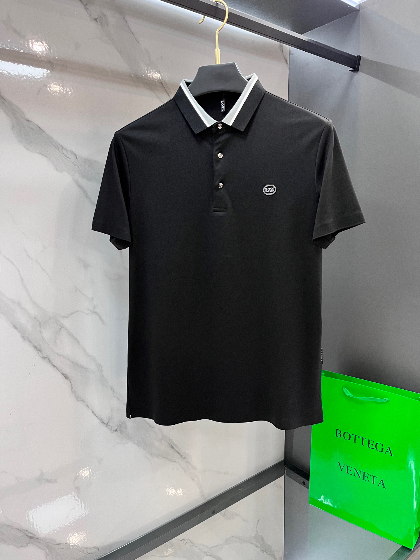 P552 BOSS 2025s Summer Men’s Dry Business POLOs: High-Quality Fabric, Cool, and Wrinkle-Resistant