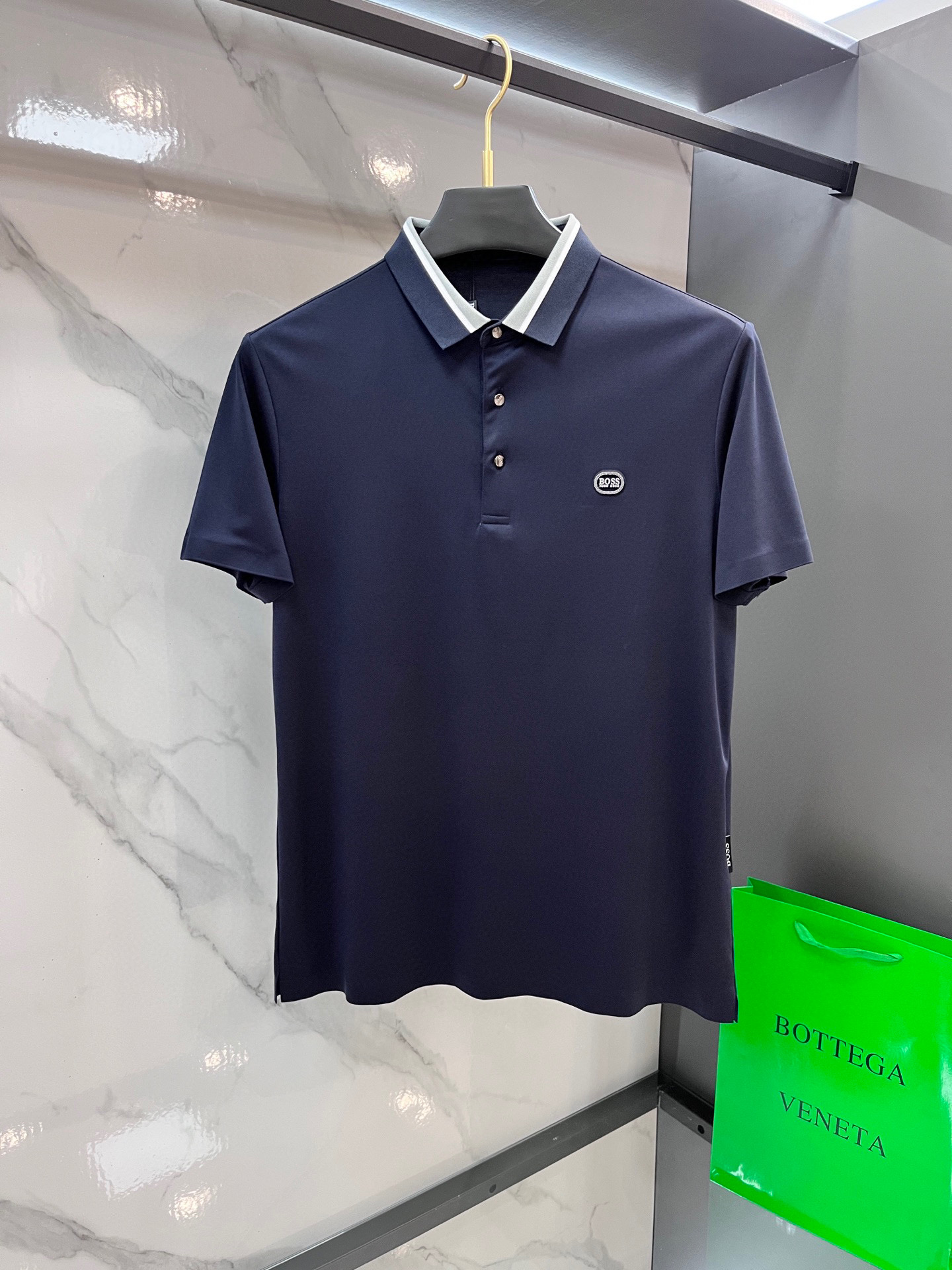 P552 BOSS 2025s Men’s Dry Business POLOs with Unique Texture and Superior Quality