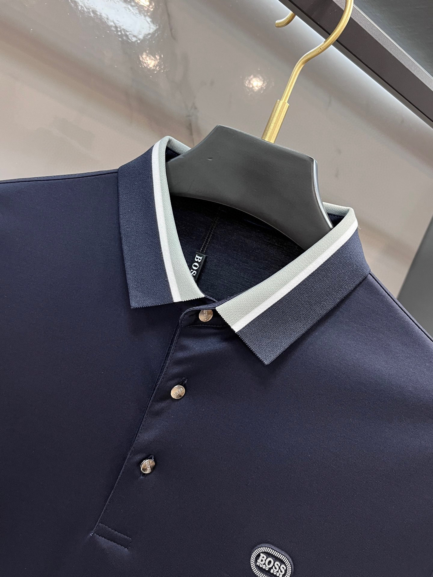 P552 BOSS 2025s Men’s Dry Business POLOs with Unique Texture and Superior Quality - 图片 4