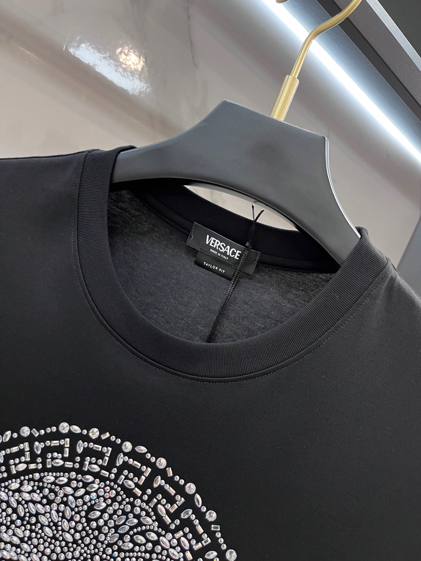 VERSACE/范思哲 2025春夏装欧洲GW专柜新款 走秀网红款定制 顶级原单时尚休闲短袖T恤。25s