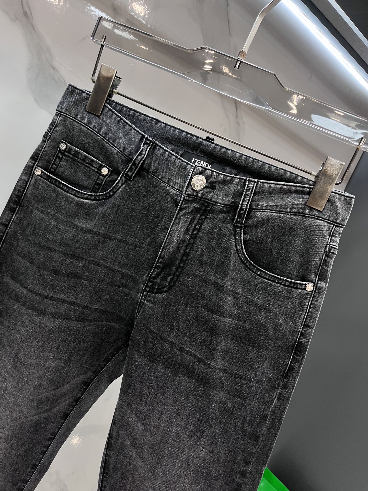 High-Quality Water-Washing Fresh-Spring-Fruit Jeans for Hardware Decorations, Size 29-38 - 图片 4