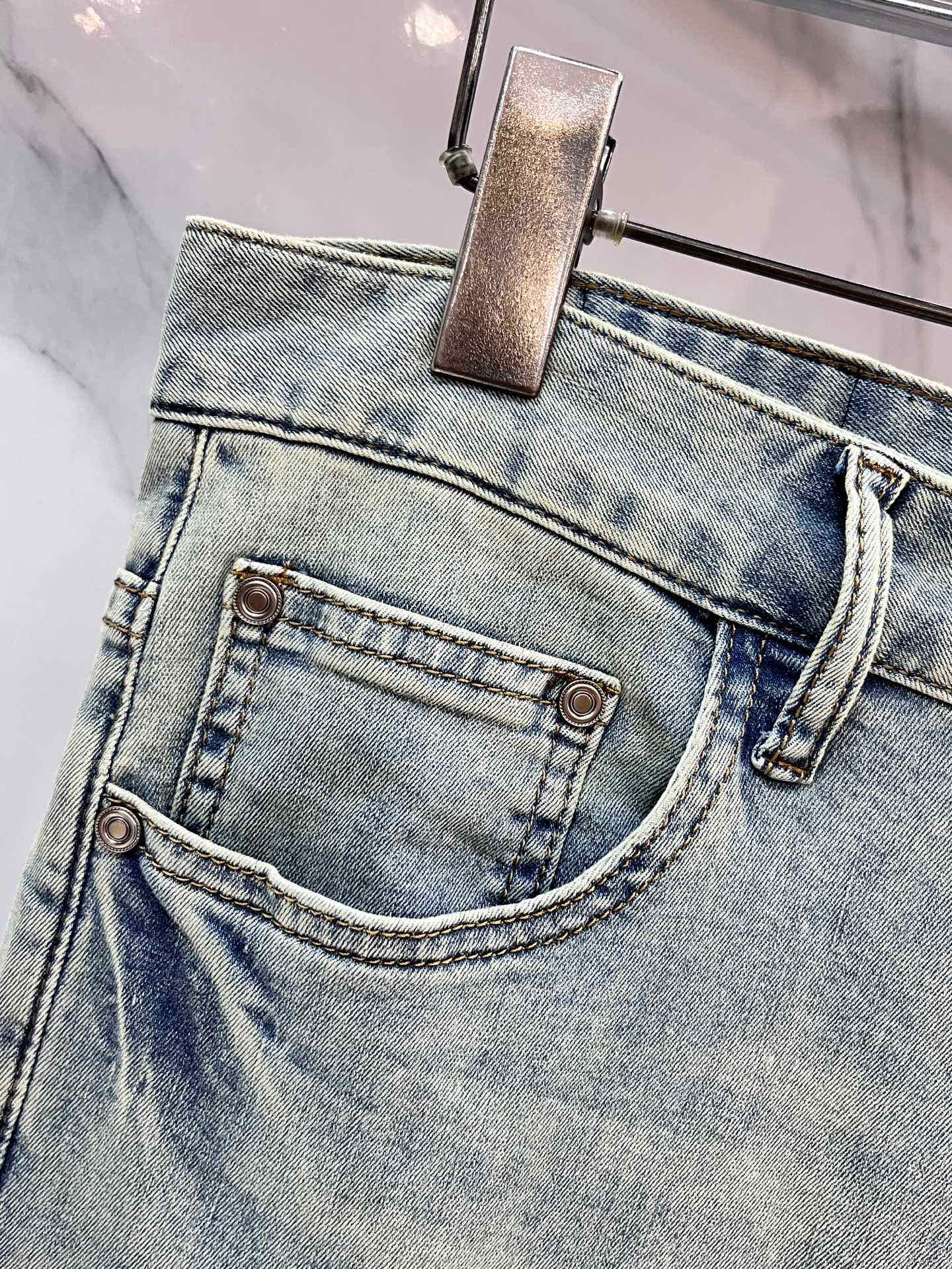 High-Quality Water-Washing Jeans with Fresh Spring Fruit Design for Hardware Decorations - 图片 6