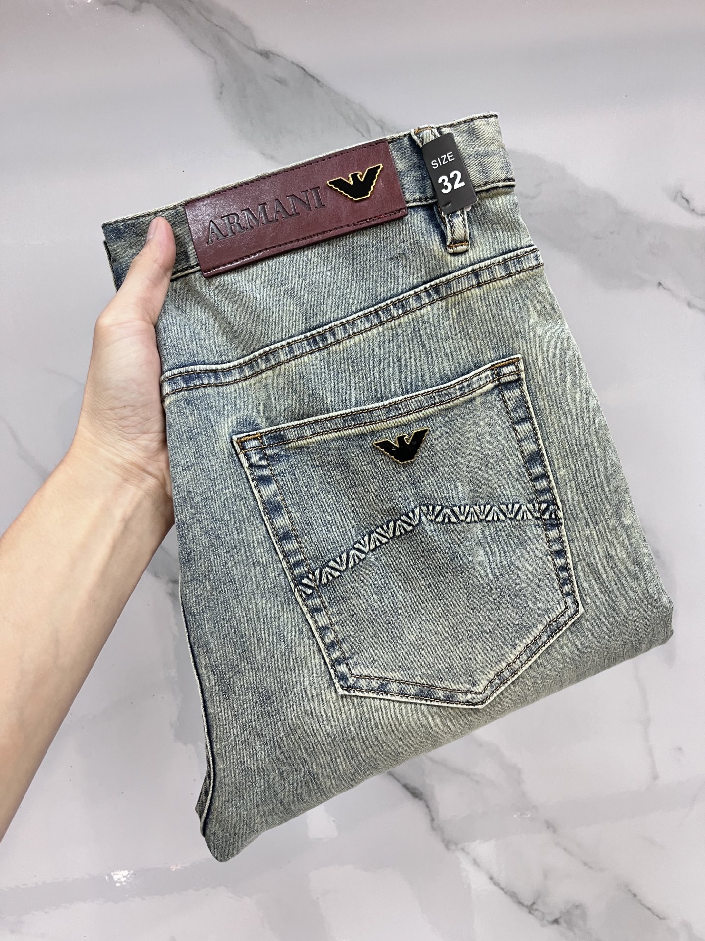 High-quality Water-Washing Fabric Amani 2025 SS Hardware Decorations Fine-Forming Handsome – Size 29-38 - 图片 1