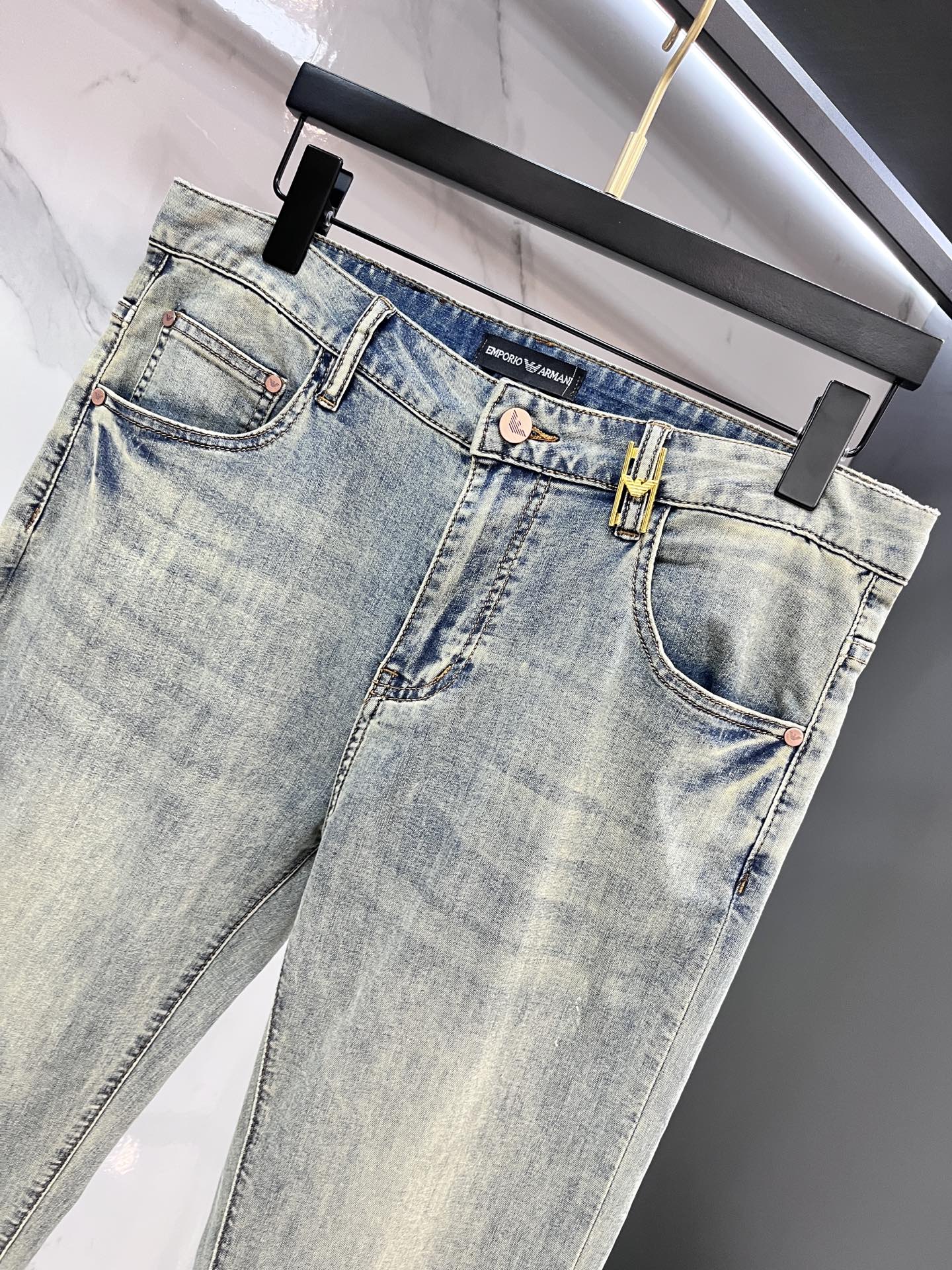 High-quality Water-Washing Fabric Amani 2025 SS Hardware Decorations Fine-Forming Handsome – Size 29-38 - 图片 4