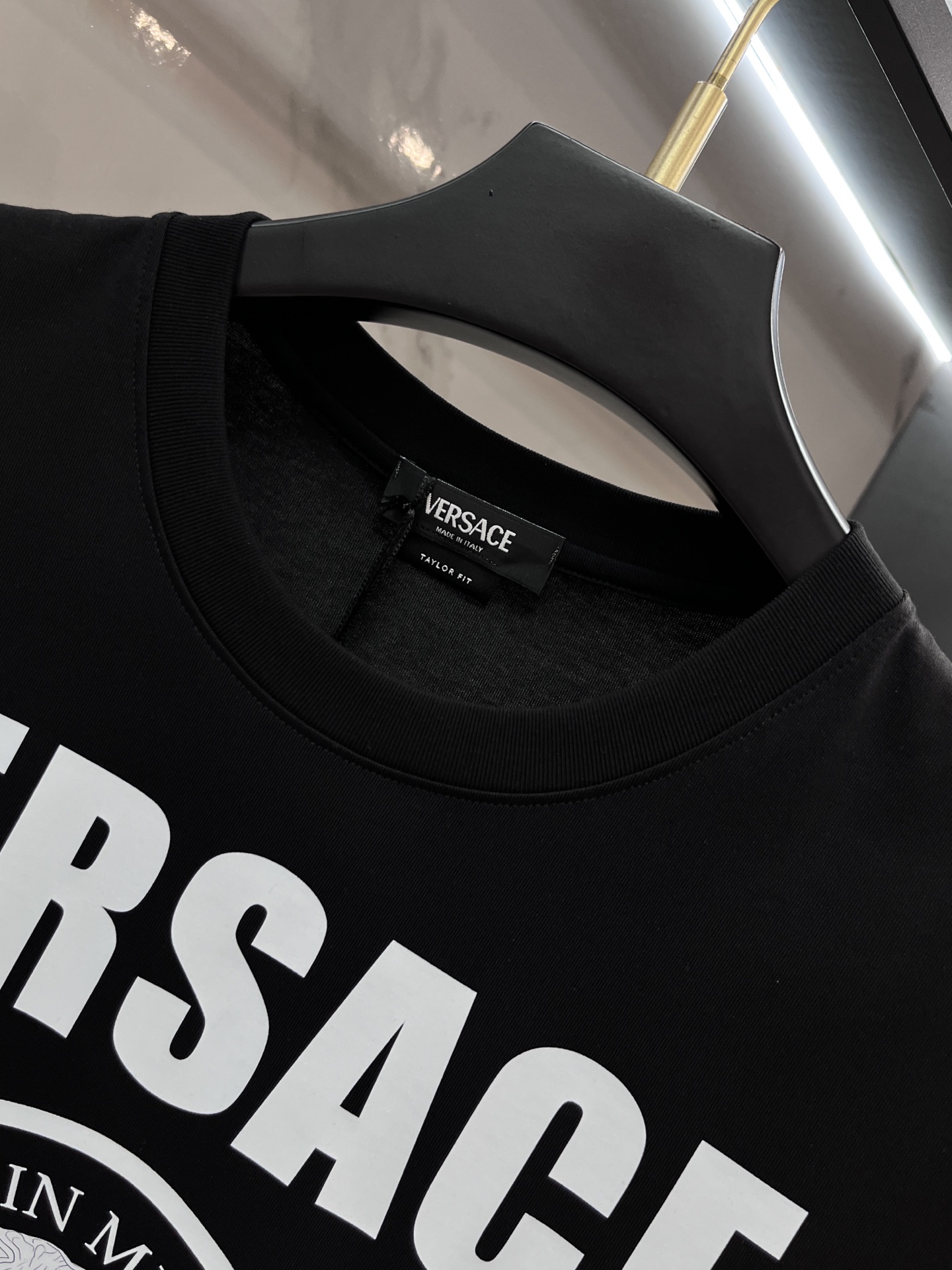 VERSACE/范思哲 2025春夏装欧洲GW专柜新款 走秀网红款定制 顶级原单时尚休闲短袖T恤。25s