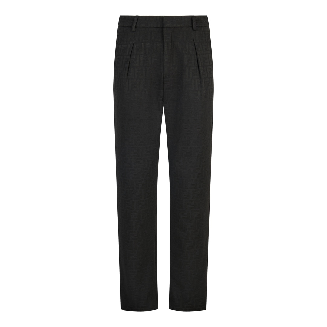 (Calidad original 1:1 de la web oficial) FD 24SS Pantalones de traje de vestir con estampado integral de logo…