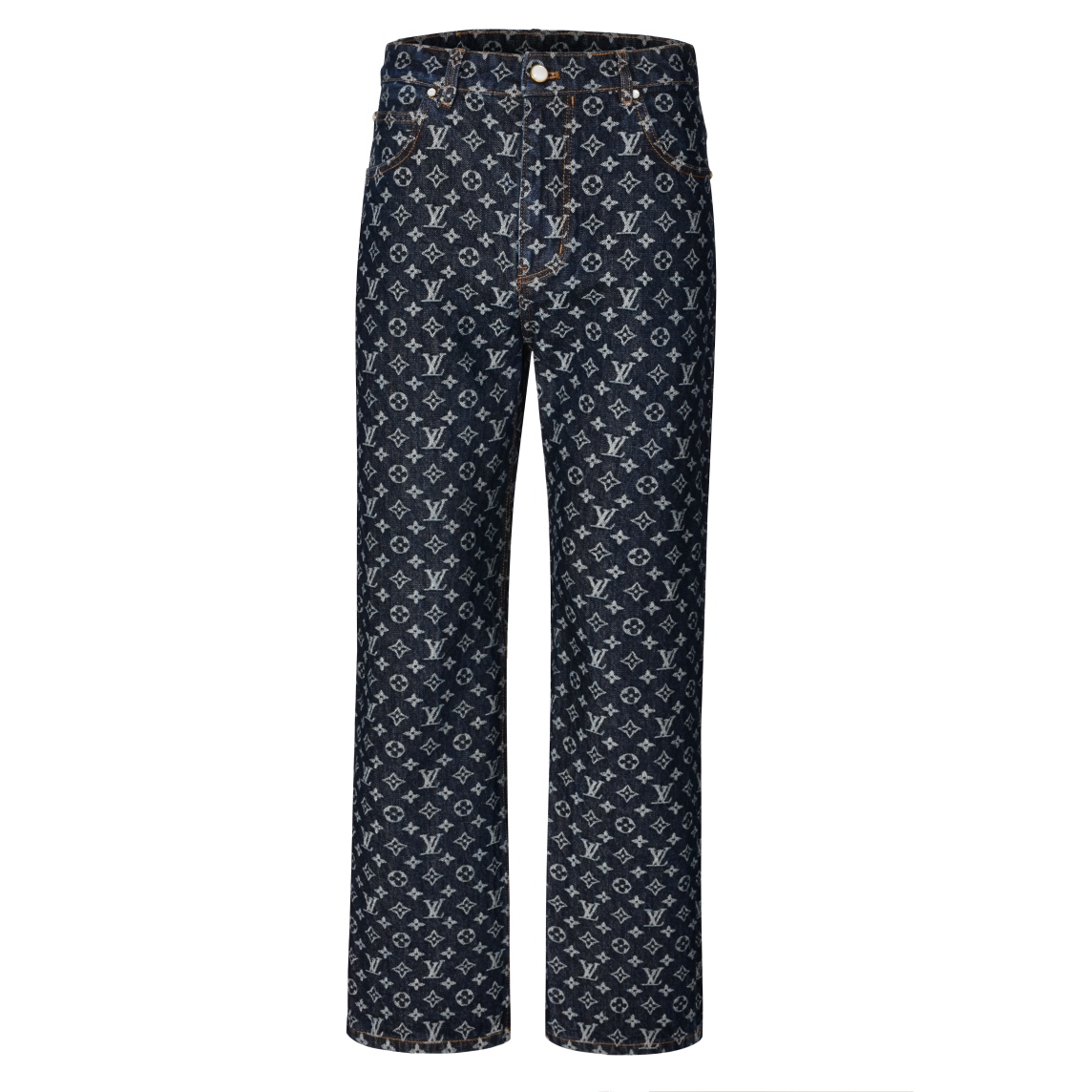 NO:135571,【Exclusively available】 1v 24FW Presbyterian full print jeans  Originally purchased at 18,500, the fabric is made of customized pure cotton dark blue presbyterian jacquard tannin fabric. This fabric is soft and sturdy and durable. The fabric is made of a heavy-duty washing process for ready-made garments. The pattern is parallel to the left and right according to the placket, and the whole body is hand-cut and full-print alignment. The waist pattern is fully aligned, the foot pattern is aligned, and the hip pocket splicing is aligned. This alignment fabric is very loss and has a long working time. The threshold button refers to the new pearl button opening and closing design.  , the pearl face is clear and delicate, environmentally friendly electroplating, the back waist leather brand color-opening iron mold pattern, real head layer cowhide suede made, the complete set of new auxiliary materials is customized simultaneously, and the details are perfect. After many adjustments and comparisons of the trouser structure design, the design of the straight jeans focuses on comfort and freedom, the loose denim cut is quite wide and stylish, and the same series of tops are suitable for matching, and it is exclusively shipped first, which is different from the wrong version of the black and gray picture view on the market.  size: 30-32-34-36,,jeans,cowhide,alexander wang19860909【独家供应】 1v 24FW 老花满印牛仔裤 原18,500购入,面料采用定制纯棉深蓝老花提花丹宁面料,这种面料柔软而坚固耐用,面料做了成衣重工洗水工艺.图案根据门襟左右平行对位,全身手工裁剪满印对位,腰头花型全对位、脚口花型对位、还有臀部口袋拼接对花对位,这种对位面料损耗大,工时长.门槛纽扣引用新款珍珠纽扣开合设计,珍珠面刻字清晰细腻、环保电镀,后腰皮牌对色开铁模图案、真头层牛皮绒面制作,全套新款辅料同步定制,细节处理完美.裤型结构设计经过多次调整和对比后,直筒牛仔裤版型的设计注重舒适度和自由度,宽松牛仔剪裁挺阔有型,同系列上衣搭配相宜,独家首发出货,区别市面黑色灰色看图错误版本. size: 30-32-34-36,,jeans,cowhide,alexander wang,Men's clothing