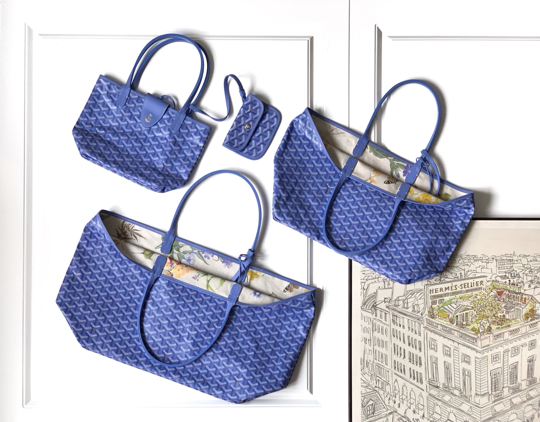 Goyard Saint Louis Tote Bag, 2025 Limited Edition, Iris/Rose, Versatile and Stylish 1 i1745506774442 2429 0 0