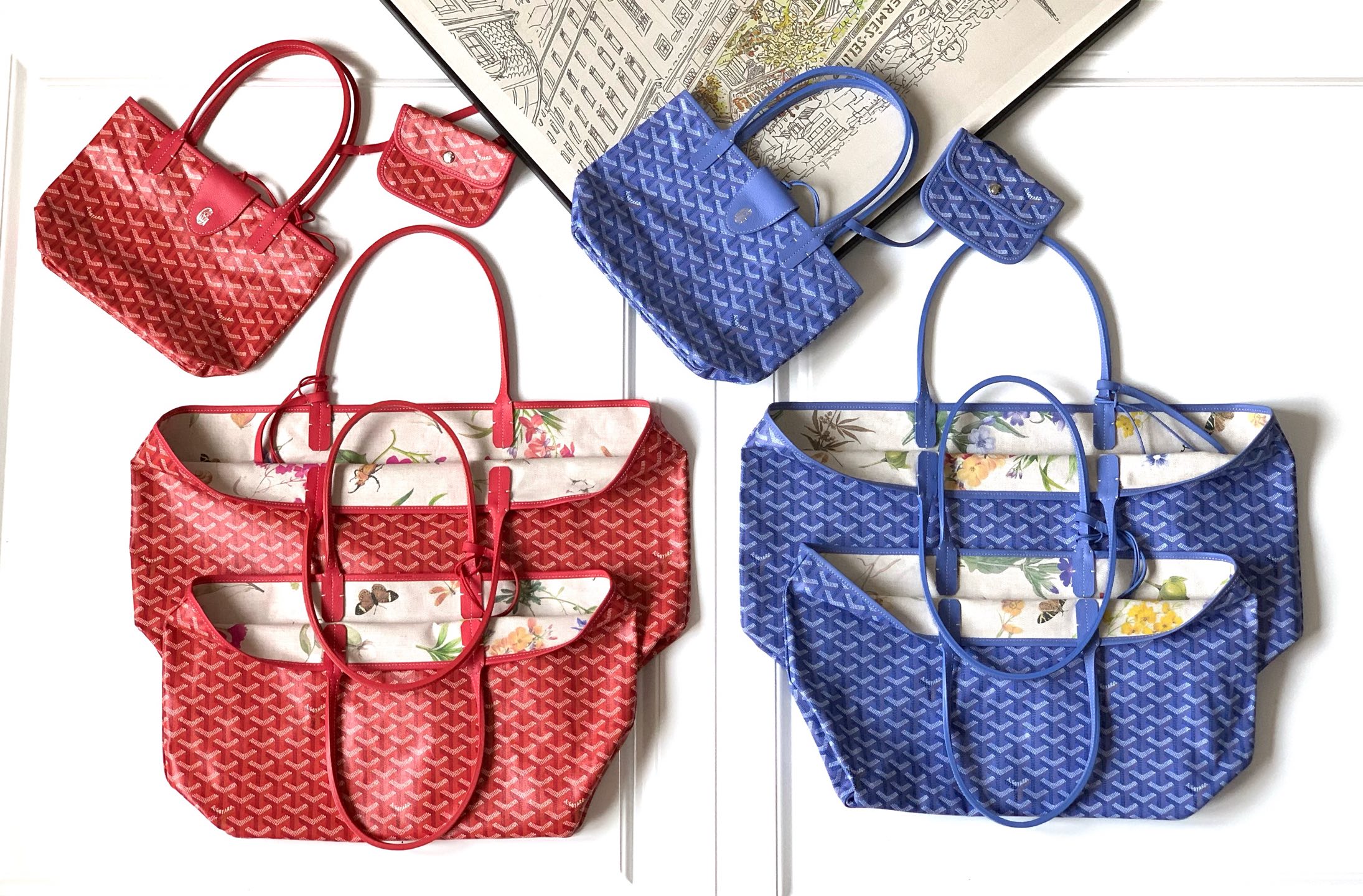 Goyard Saint Louis Tote Bag, 2025 Limited Edition, Iris/Rose, Versatile and Stylish 3 i1745506774538 7760 0 2