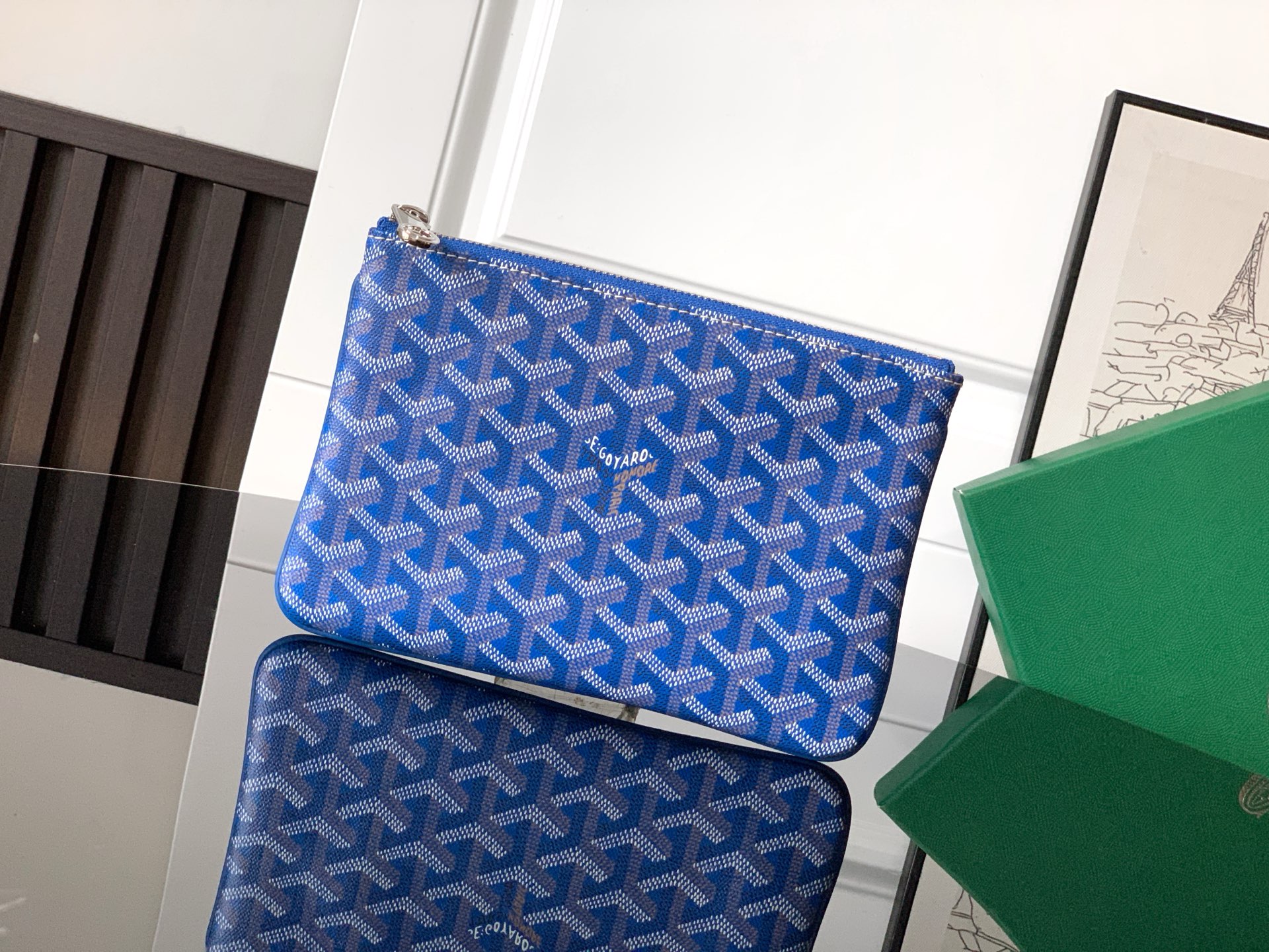 Goyard SENAT малый клатч на молнии с карманом для карт