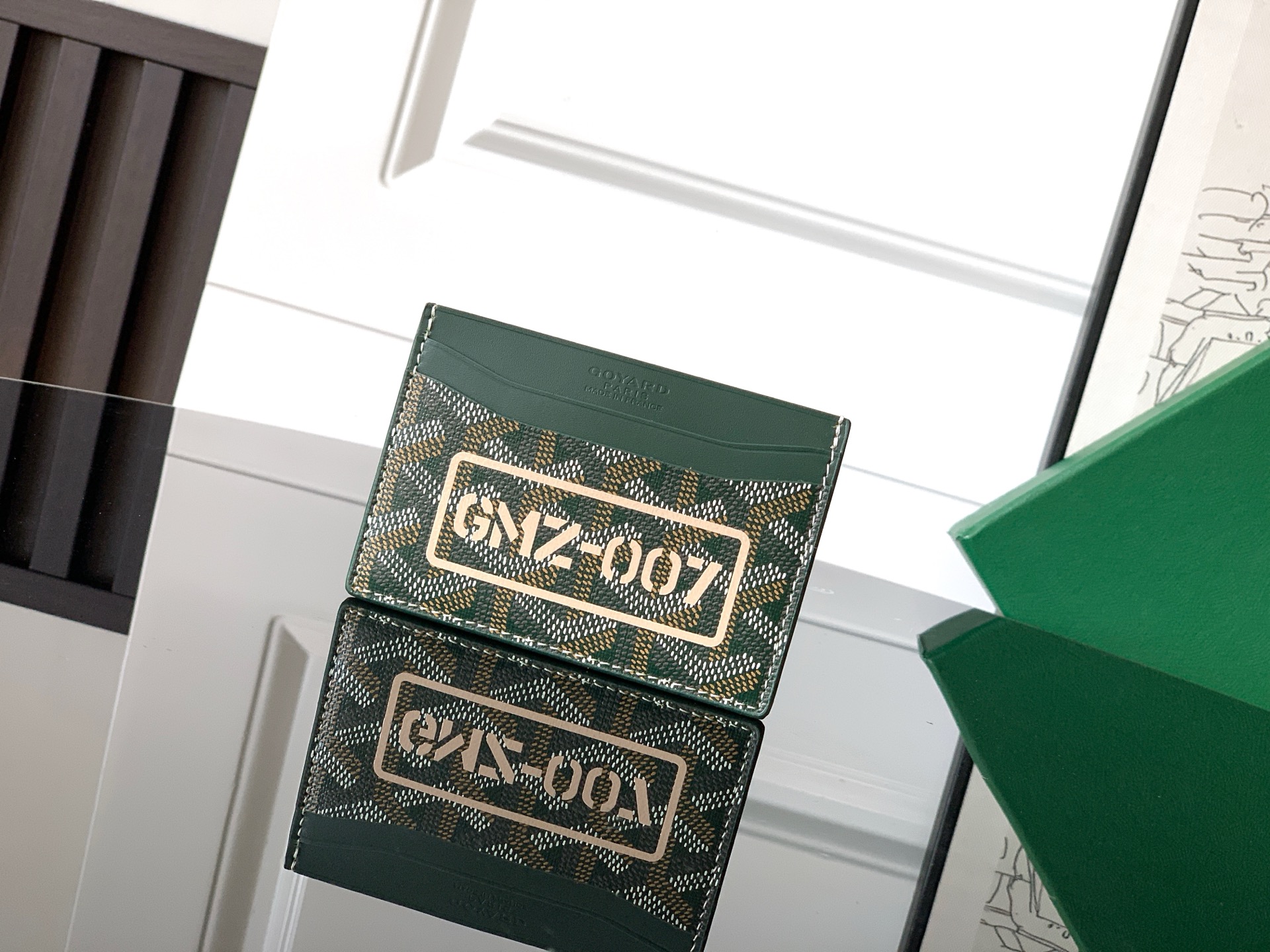 Goyard SAINT-SULPICE card holder center pocket dark green
