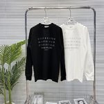 Maison Margiela Clothing T-Shirt Unisex Cotton Long Sleeve