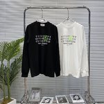 Maison Margiela Clothing T-Shirt Fluorescent Green Unisex Cotton Long Sleeve