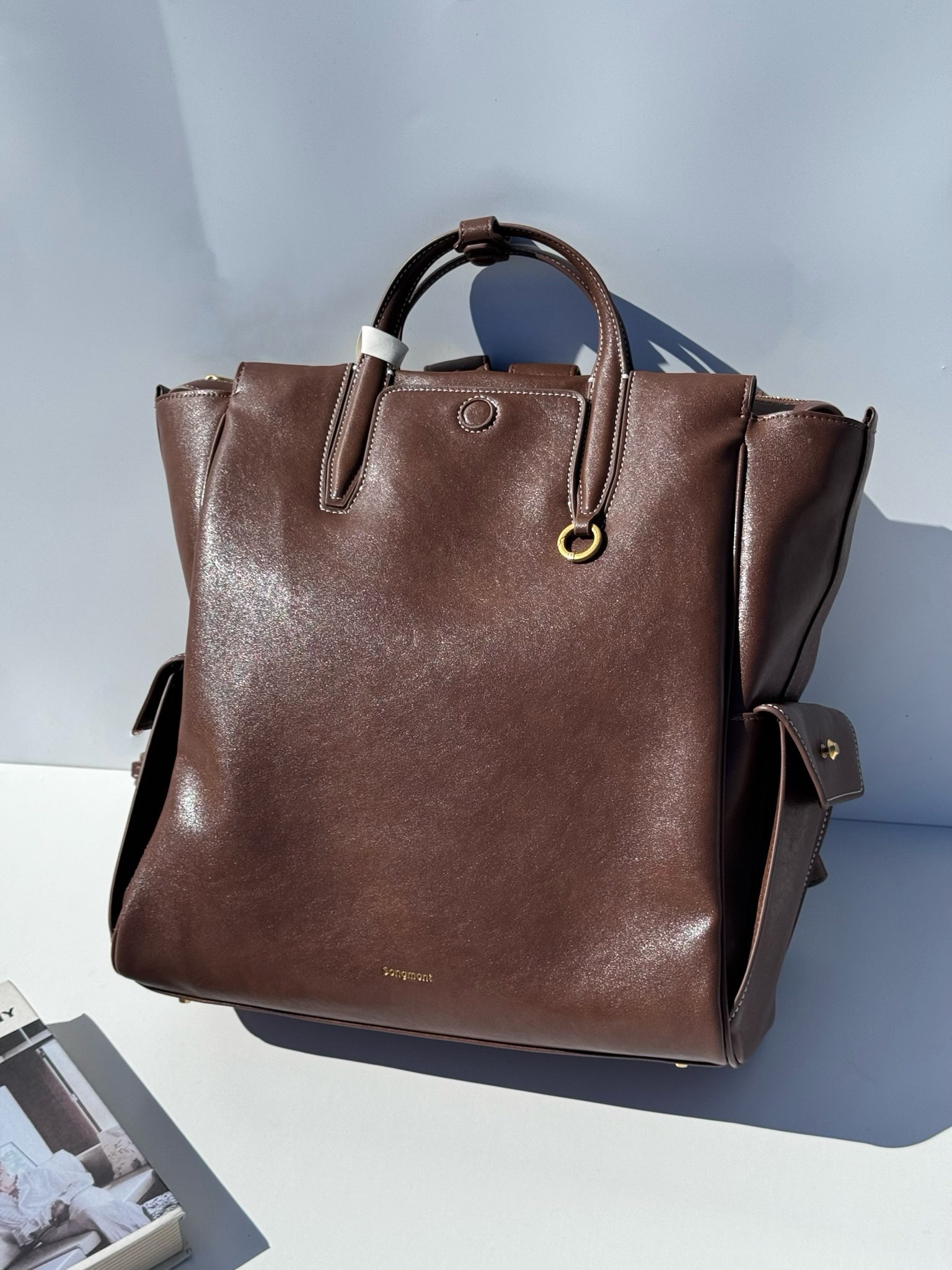 Songmont – Trace Collection Small Leather Backpack - Comprehensive 3