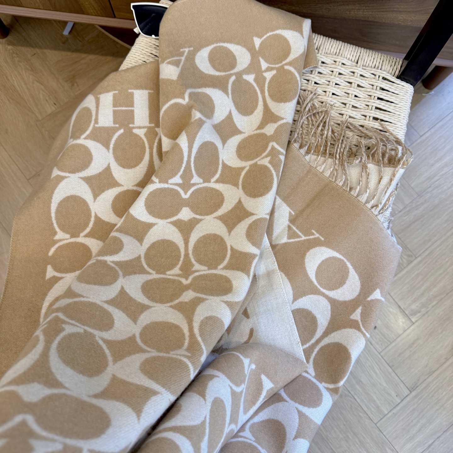 高端羊绒针织囲巾・秋冬男女共用・クラシックデザイン