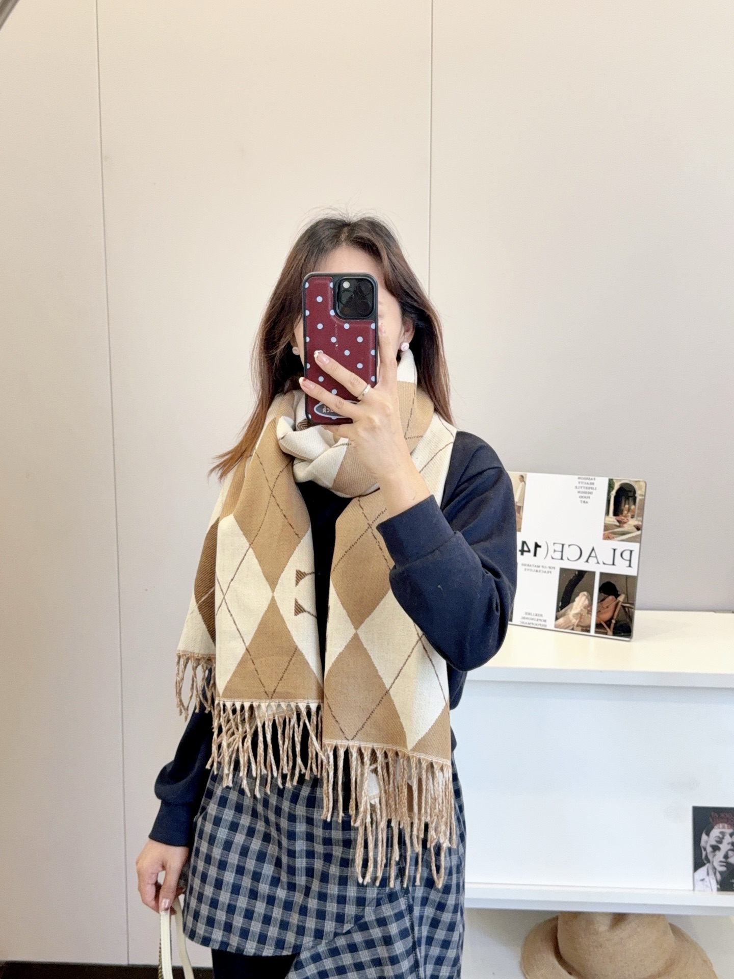 高品質手作りスカーフ - 上品な気質を引き立てる65x180cm