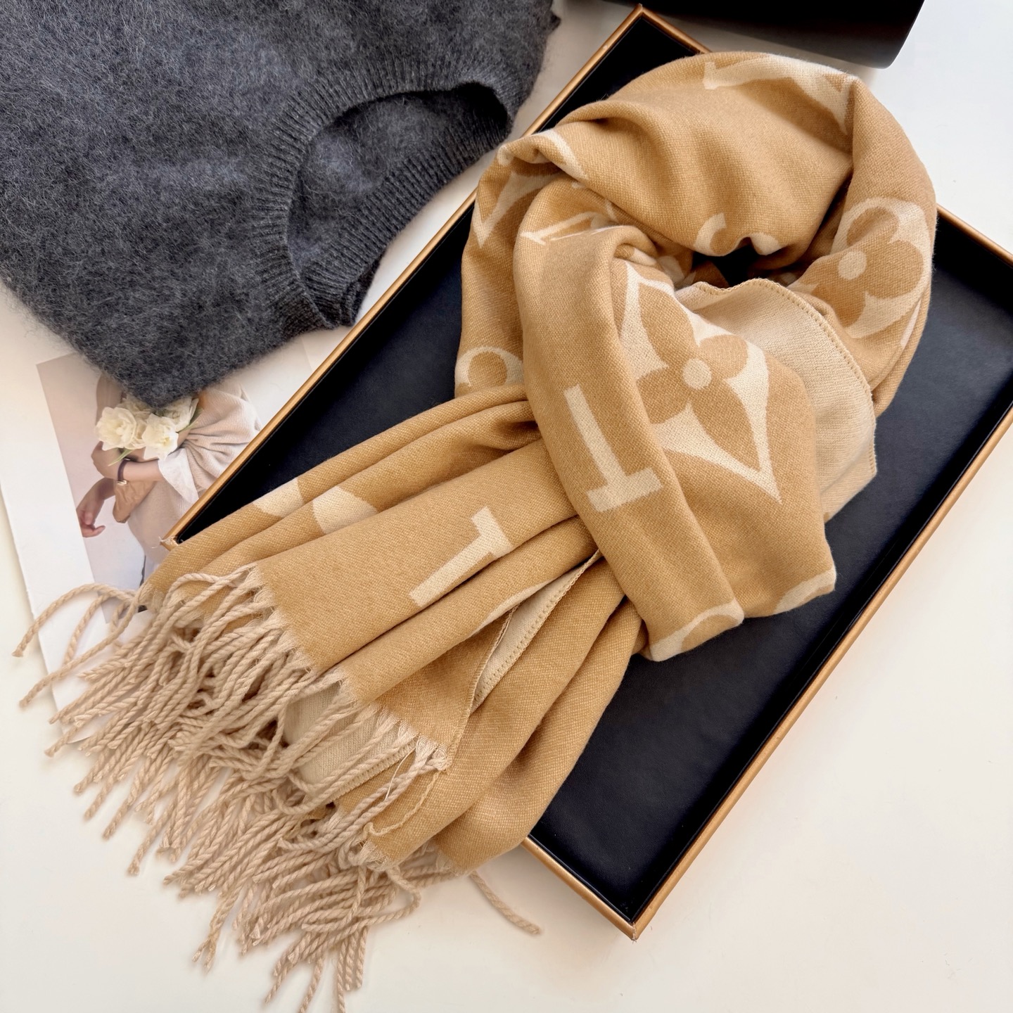 大驴家 Fluffygram 羊驼毛混紡の最美囲巾