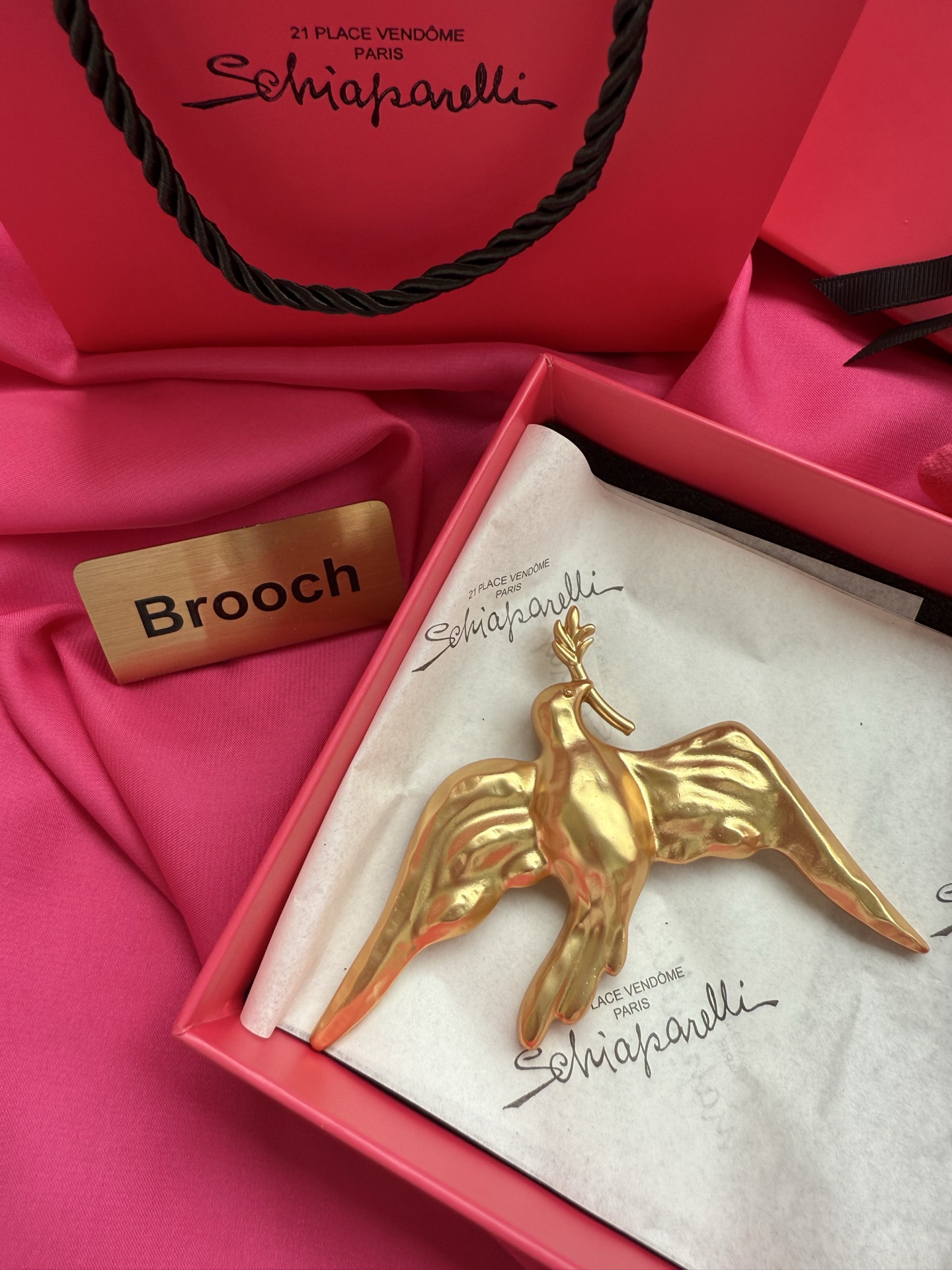 Брошь Schiaparelli в виде птицы