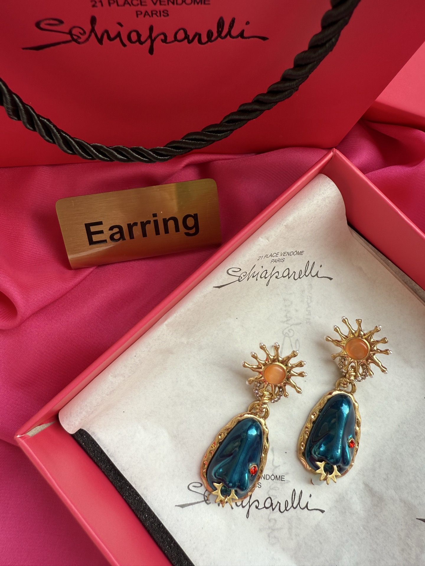 Серьги Schiaparelli