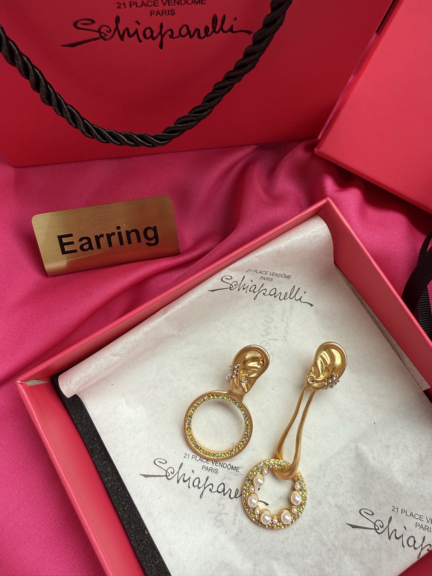 Серьги Schiaparelli