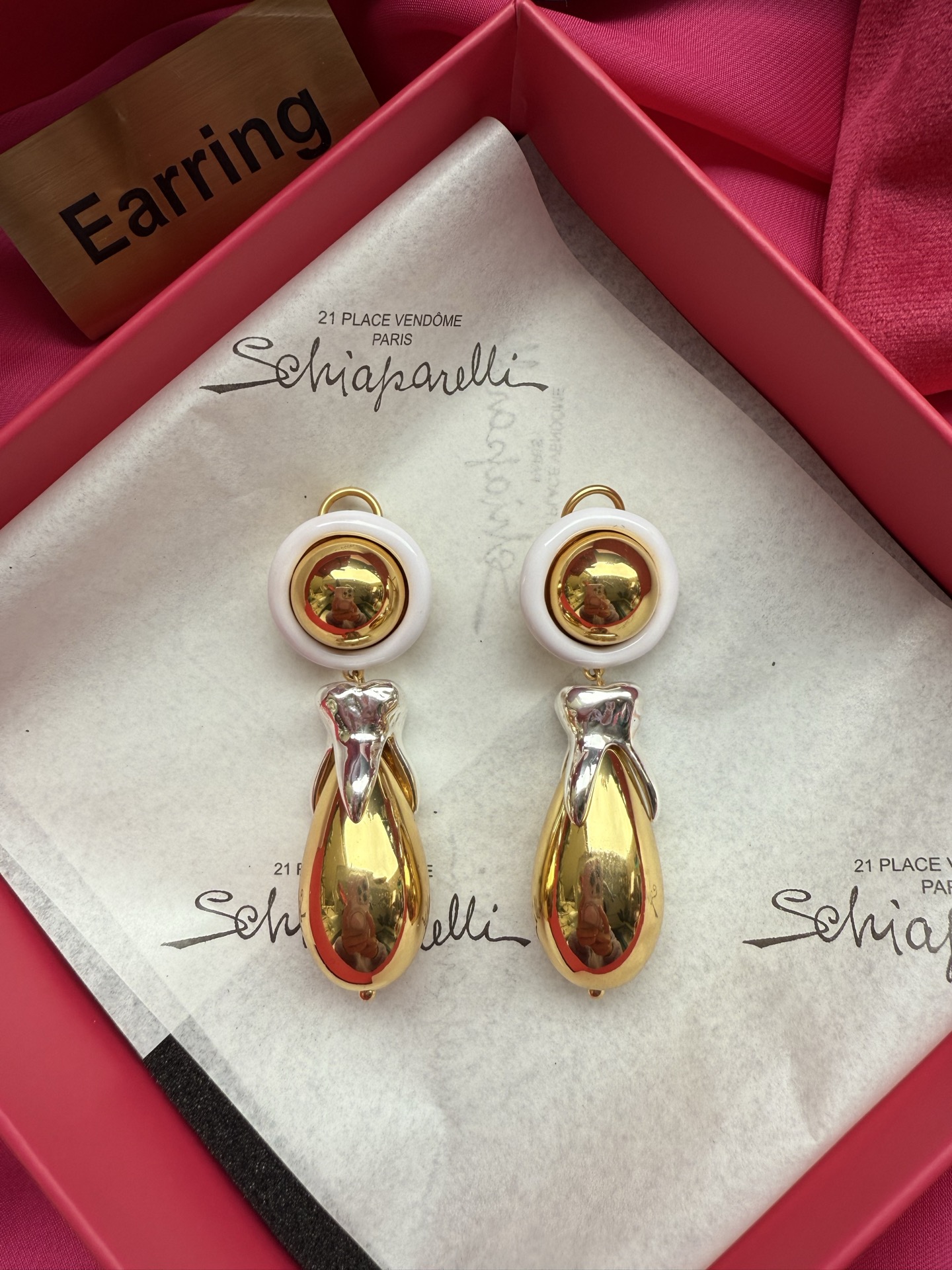 Серьги в форме птицы Schiaparelli