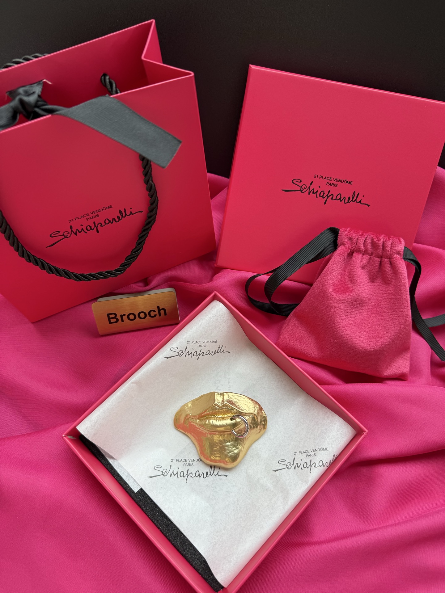 Брошь Schiaparelli в виде губ