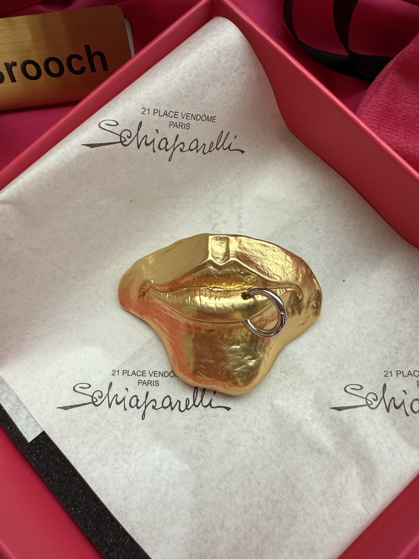Брошь Schiaparelli в виде губ