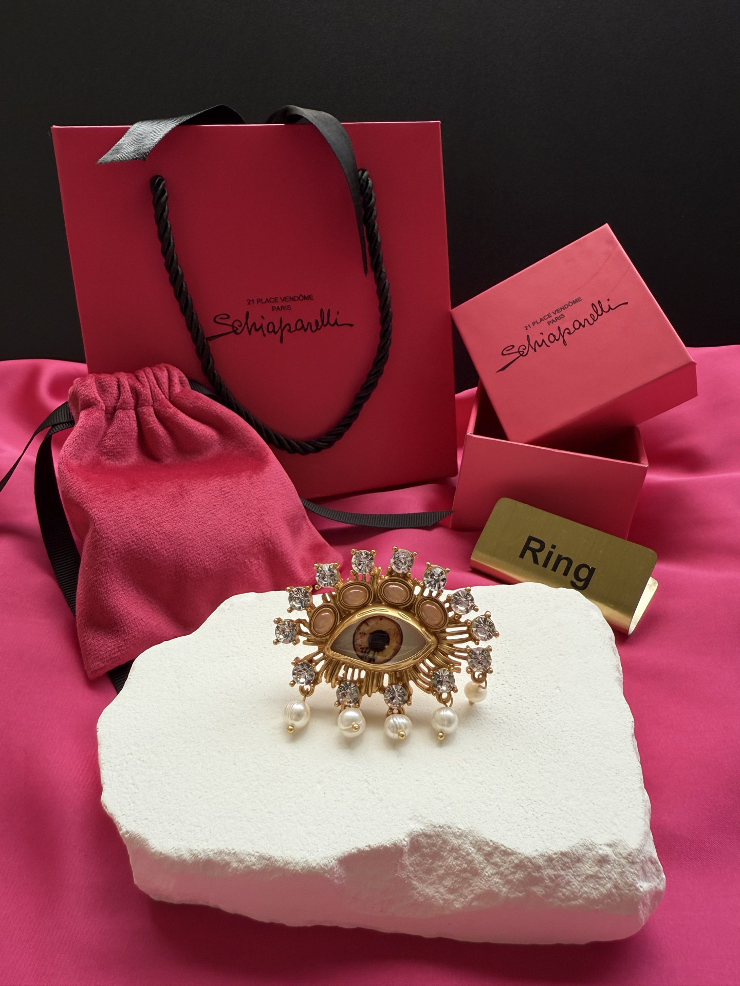 Кольцо Schiaparelli с глазом