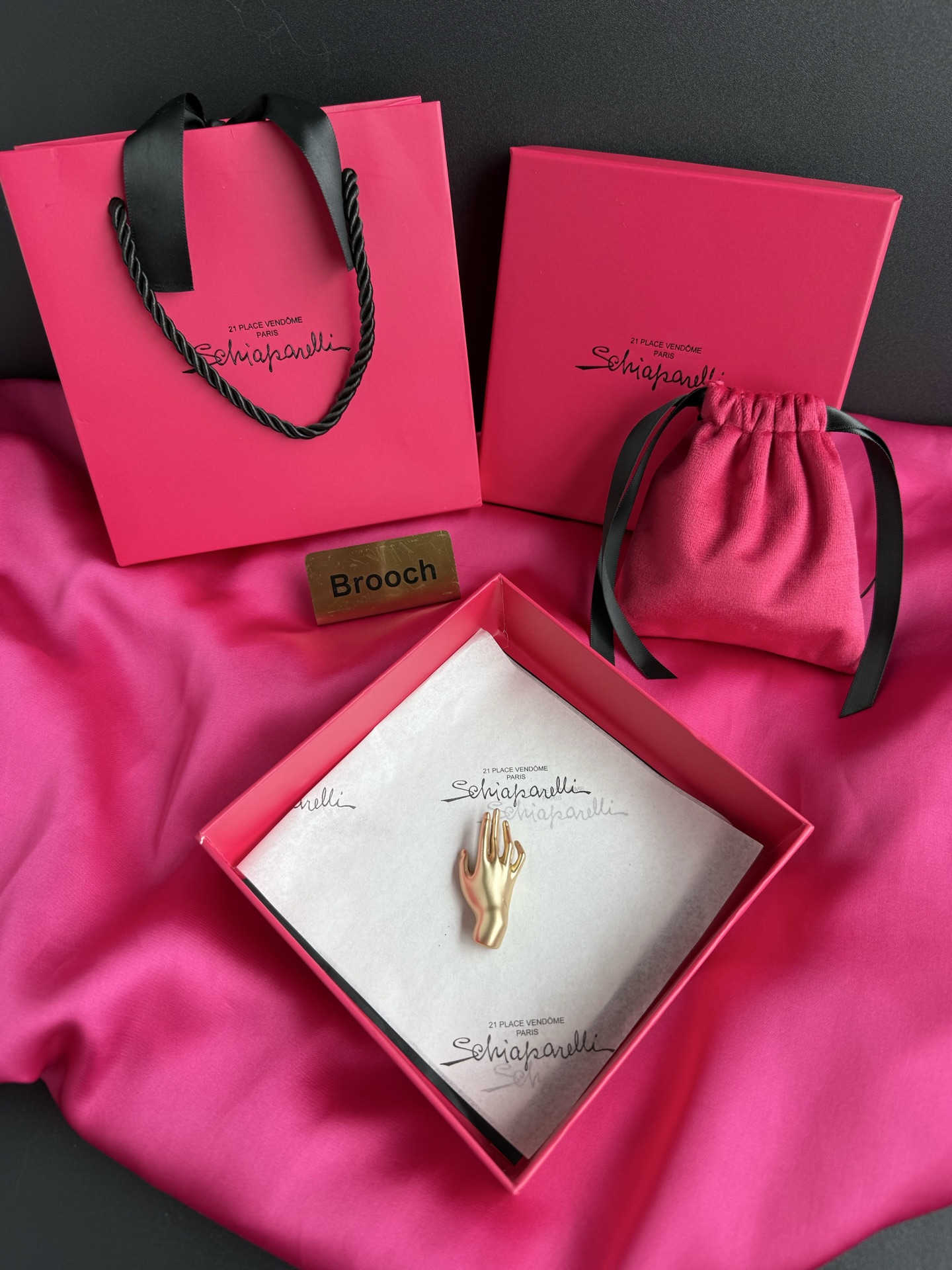 Брошь в виде руки Schiaparelli