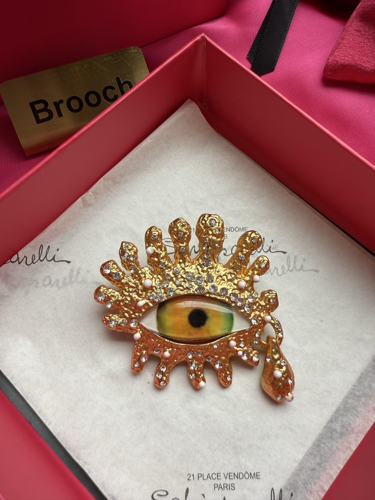 Брошь в виде глаза Schiaparelli