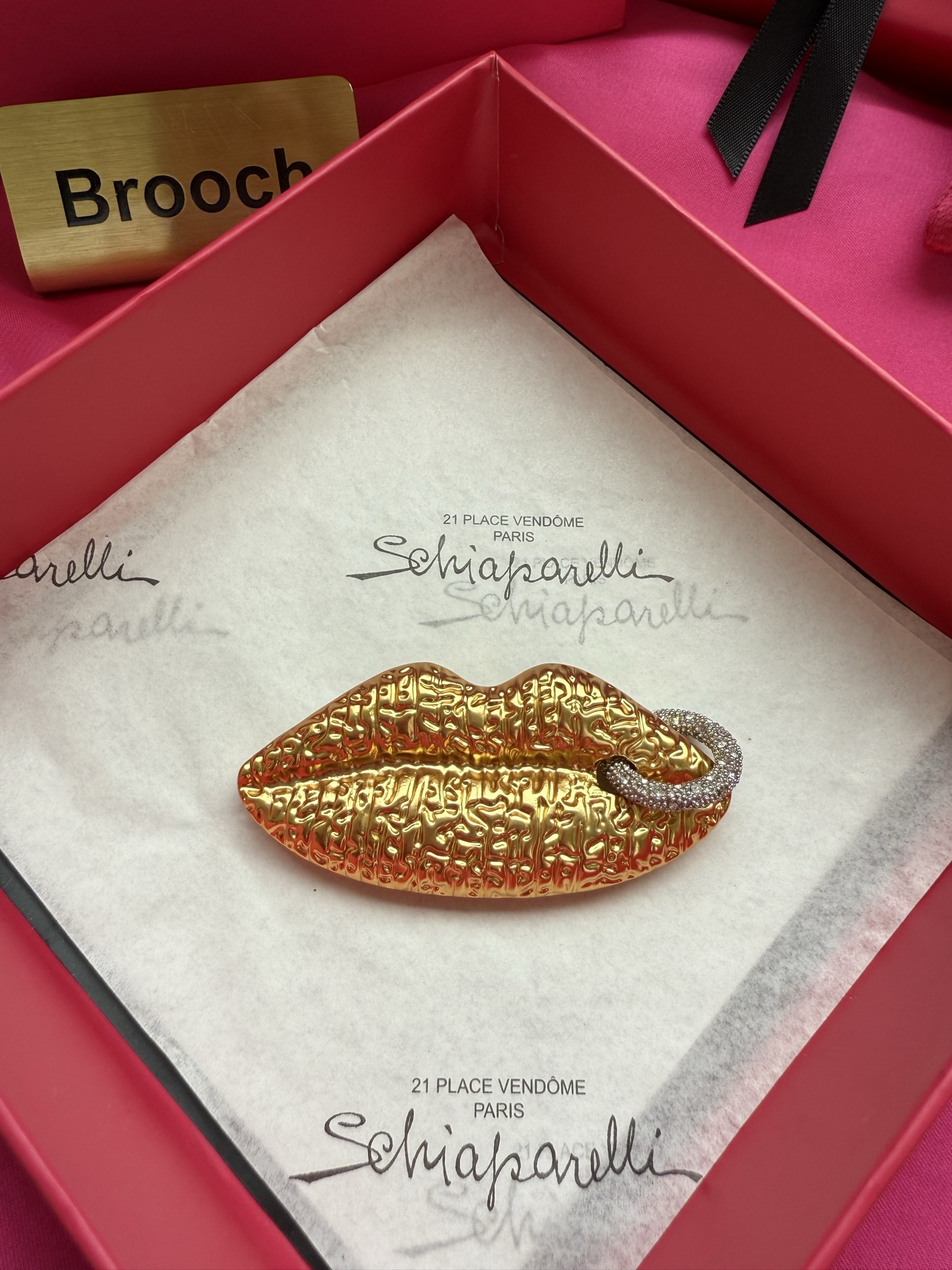 Брошь в виде губ Schiaparelli