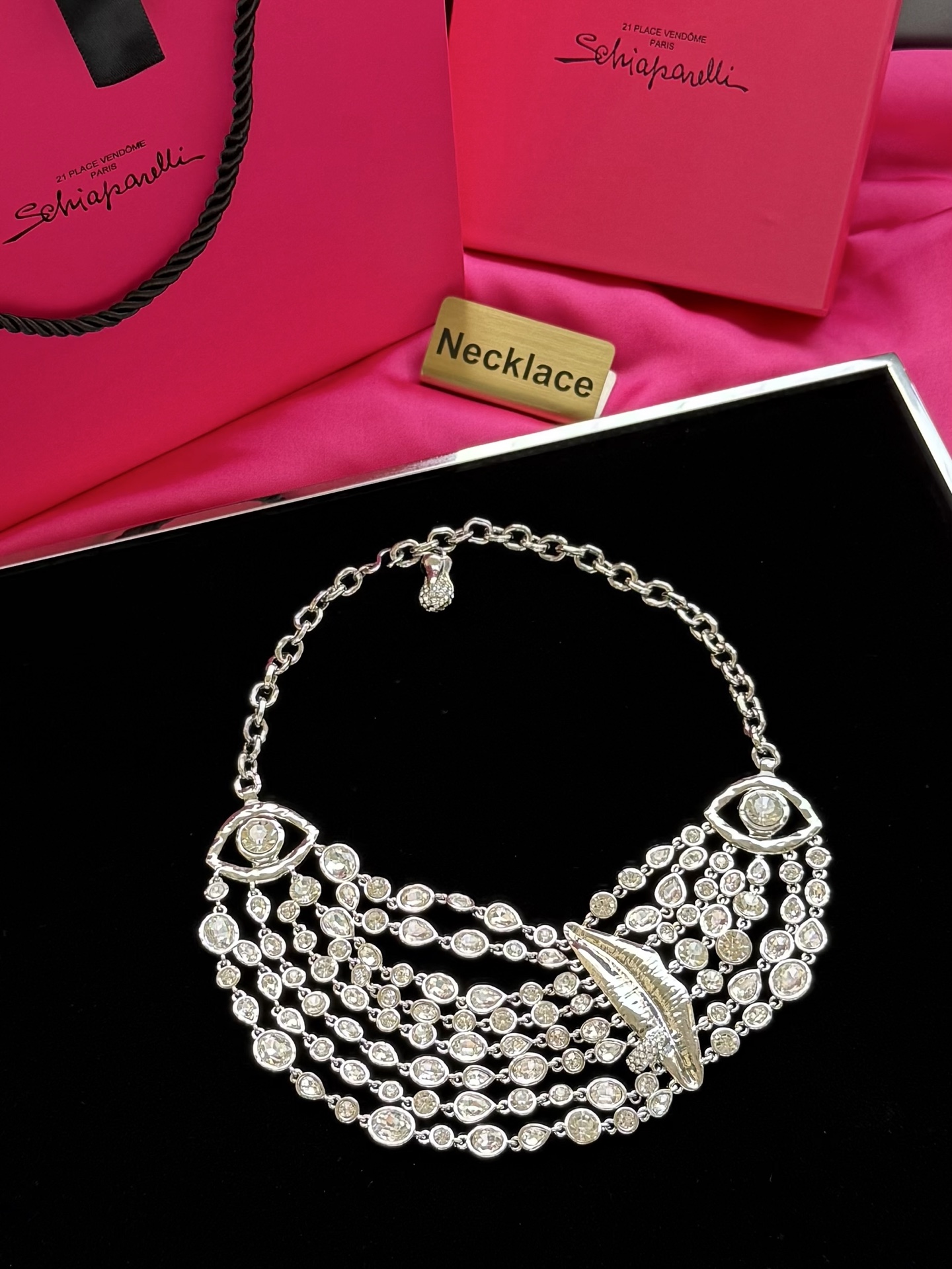 Набор колье с кристаллами Schiaparelli