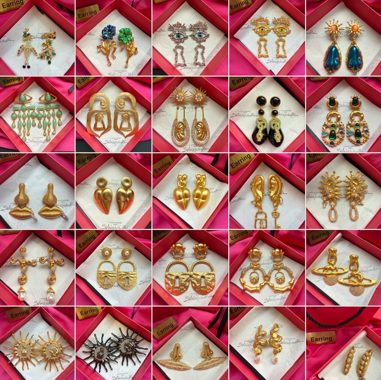 Серьги Schiaparelli