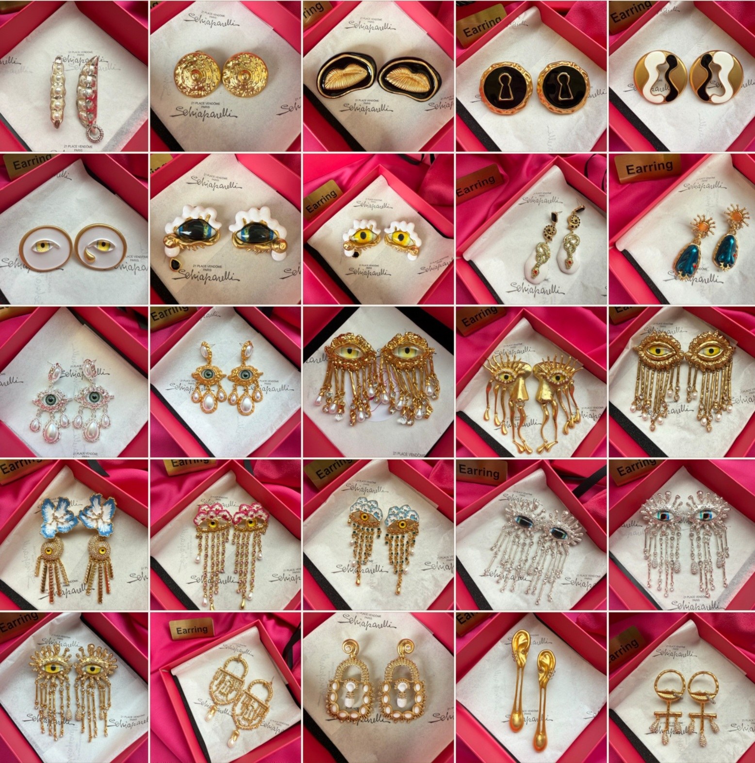 Серьги Schiaparelli