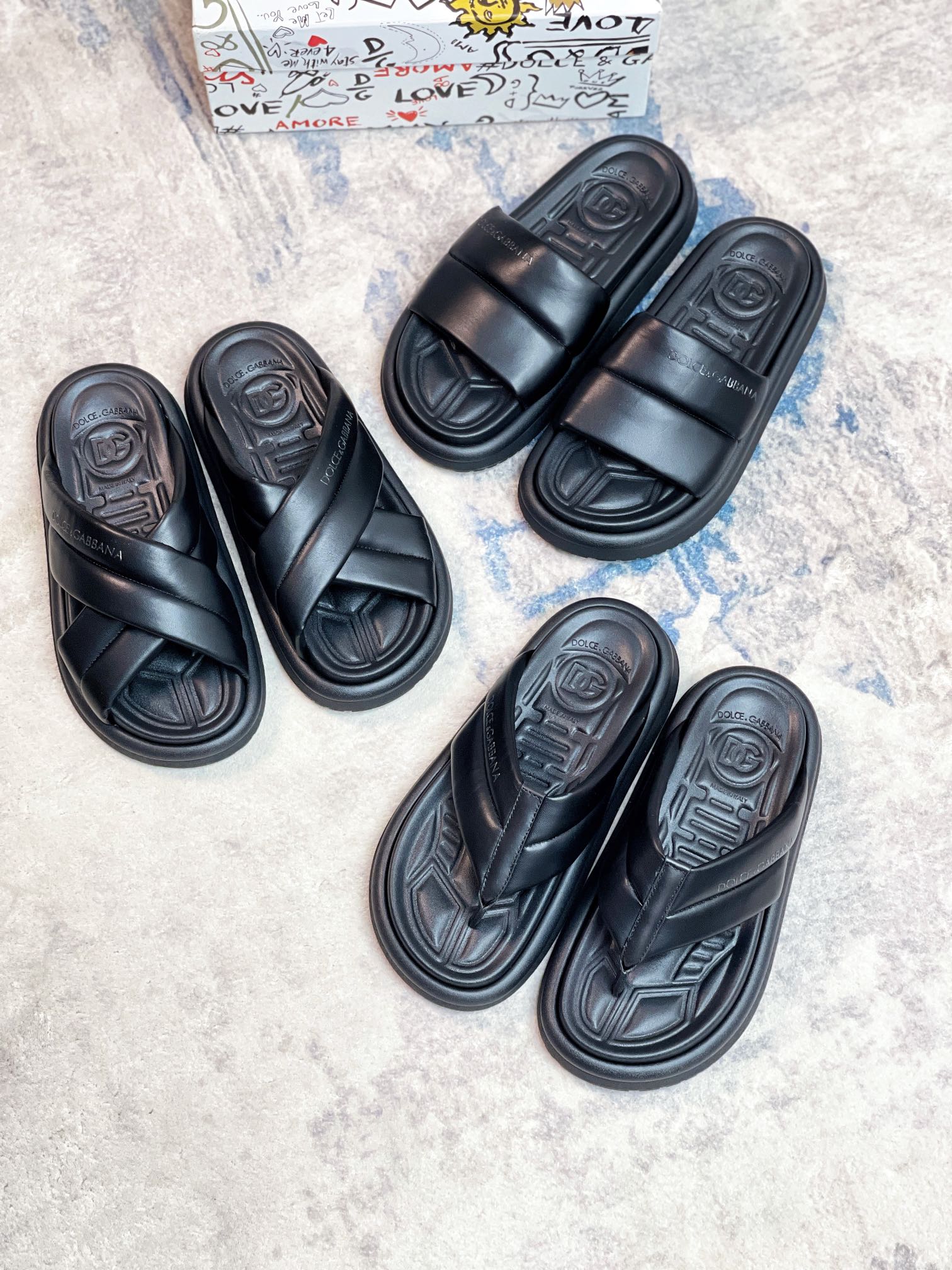 DG Dolce & Gabbana Calidad original 2024 Zapatillas de verano para hombre Dolce & Gabbana, boutique 