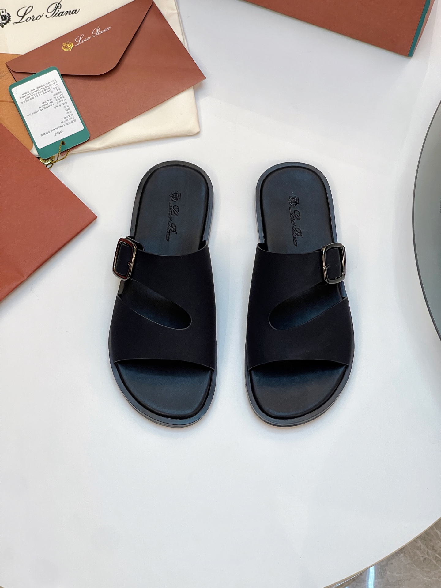 Loro Piana Men's Summer Buckle Sandals Italian Leather, Sizes 39-44 2 i1746550562782 1496 0 0