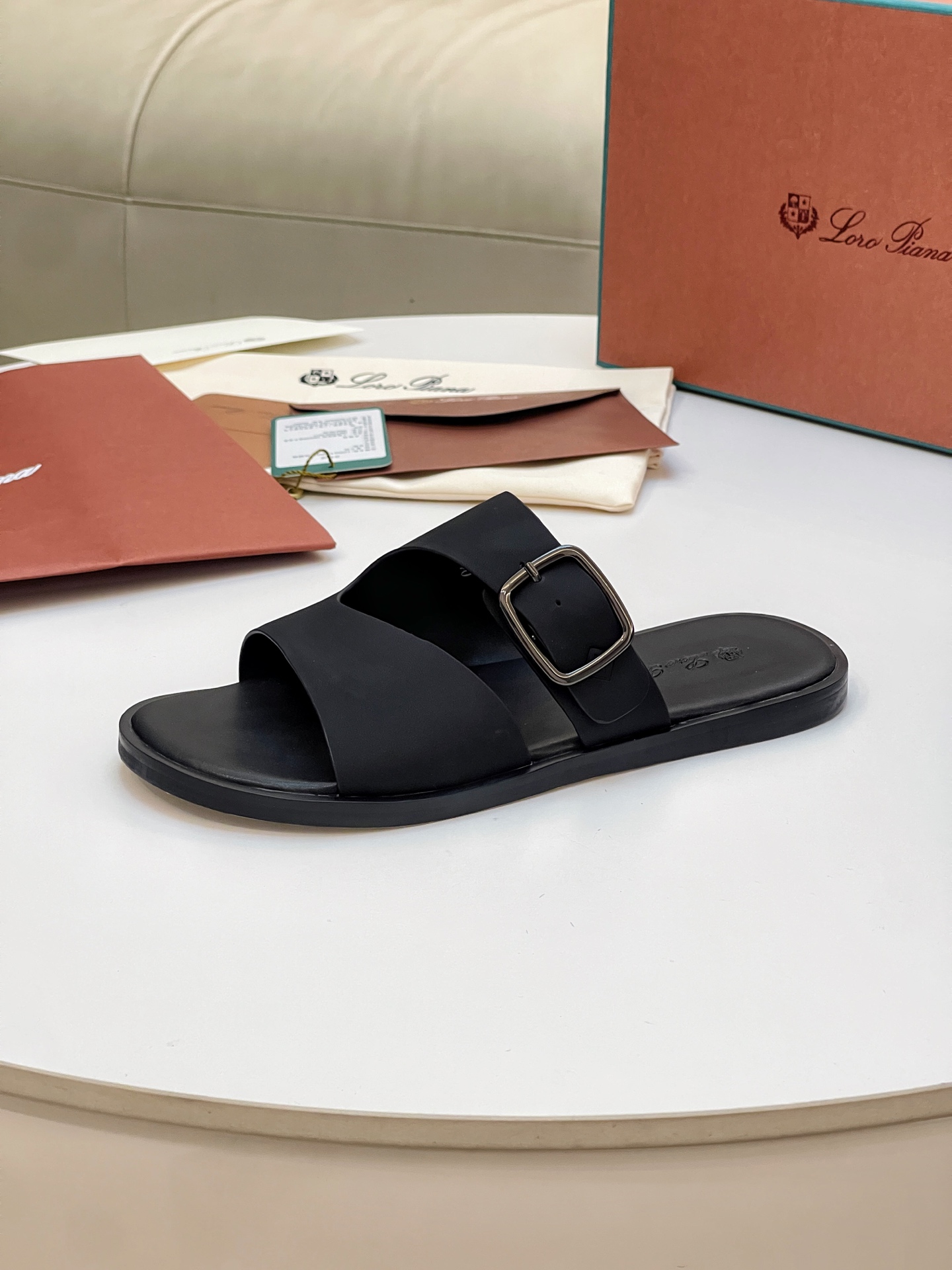 Loro Piana Men's Summer Buckle Sandals Italian Leather, Sizes 39-44 5 i1746550562844 1349 0 3