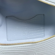 Loro piana Extra Bag L23手袋 款号:FAQ2126 颜色:浅蓝色蜥蜴纹 作为一款小巧精致的优雅配 Loro piana Extra Bag L23手袋 款号:FAQ2126 颜色:浅蓝色蜥蜴纹 作为一款小巧精致的优雅配