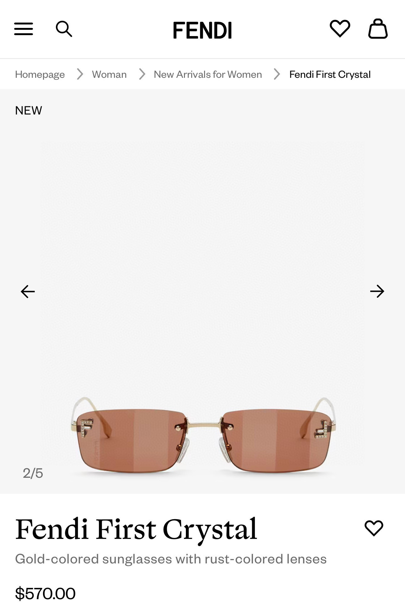펜디 선글라스 74272 Fendi Sunglasses 이미지 8