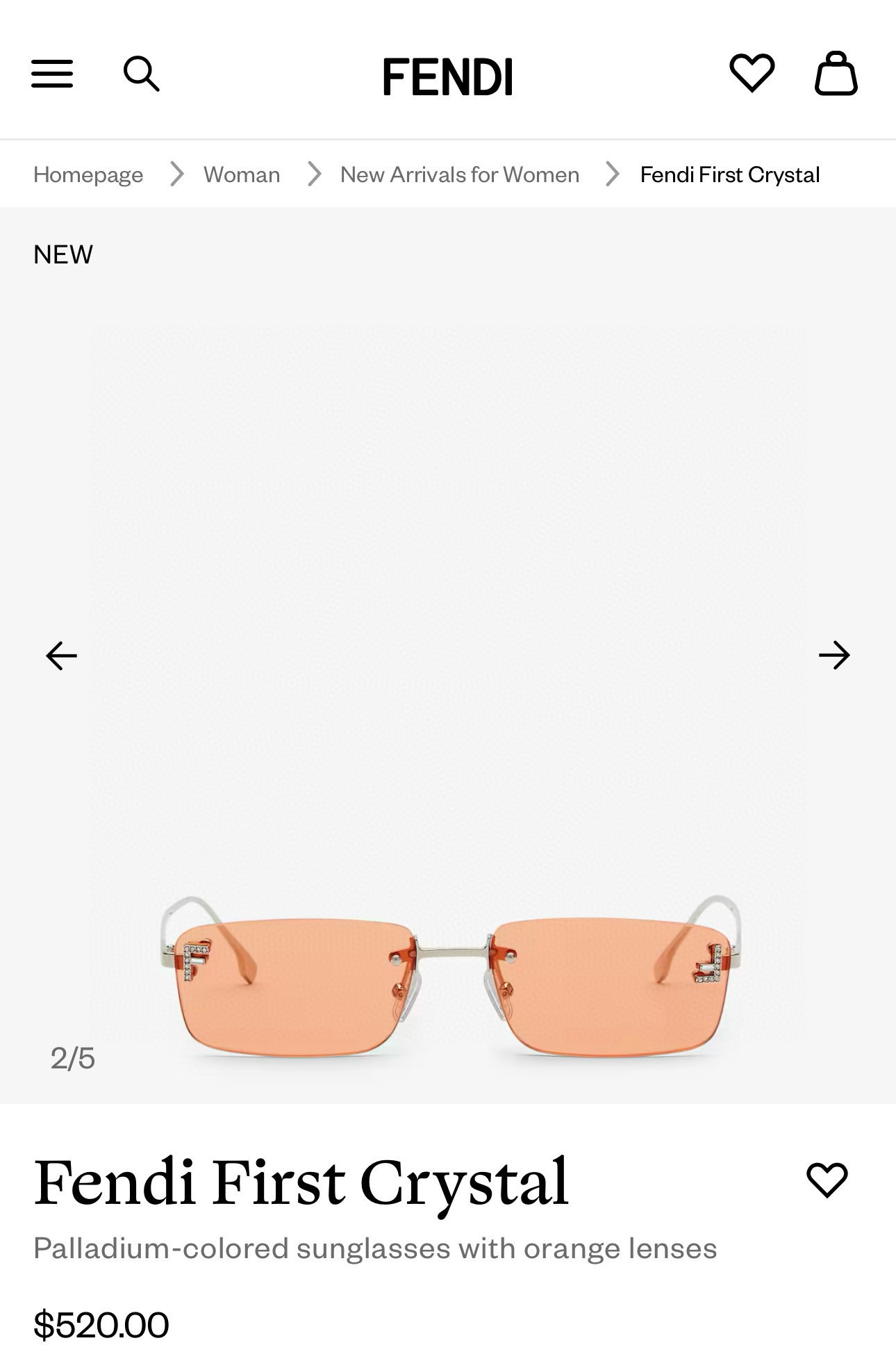 펜디 선글라스 74272 Fendi Sunglasses 이미지 5