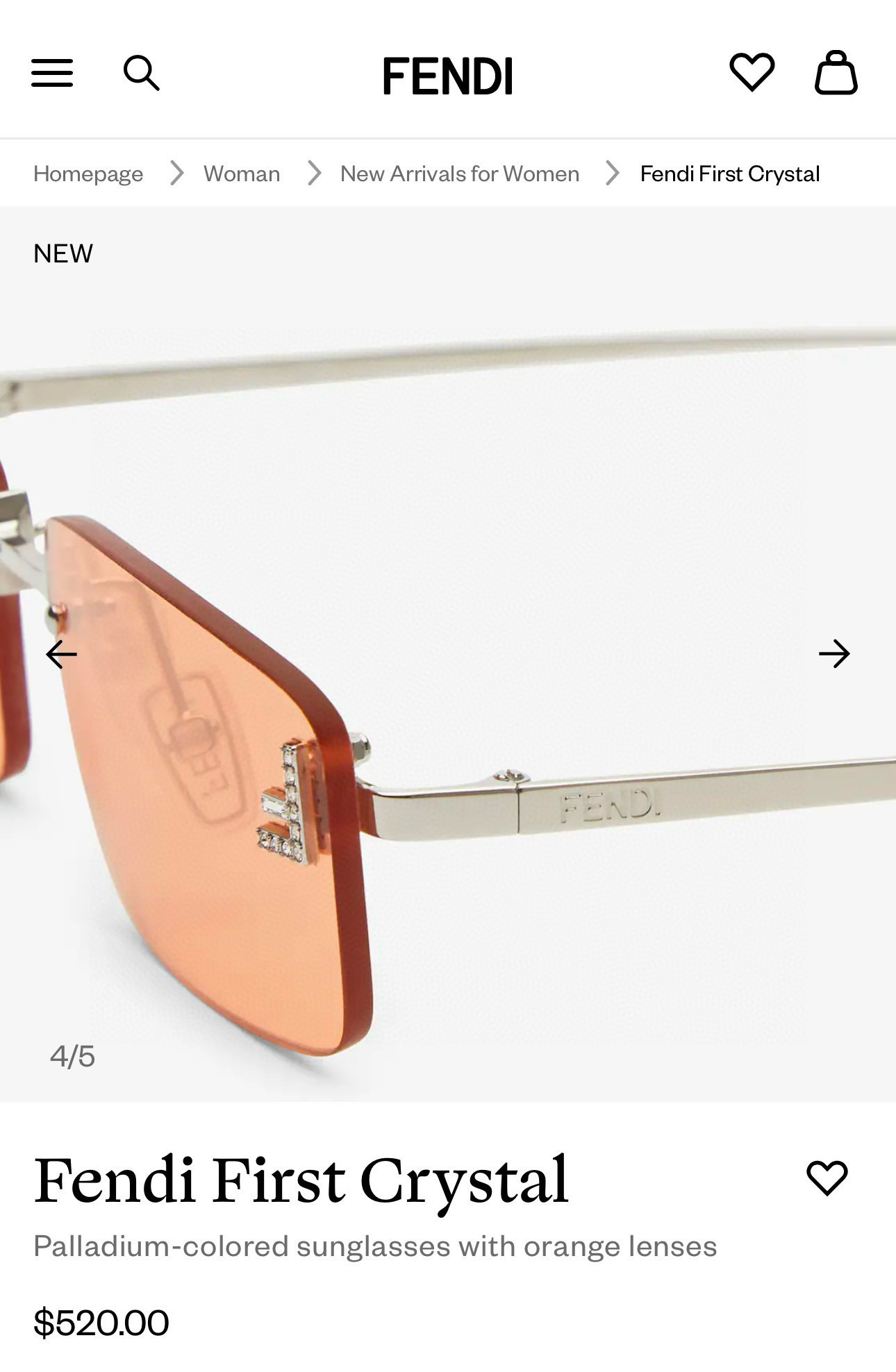 펜디 선글라스 74272 Fendi Sunglasses 이미지 4