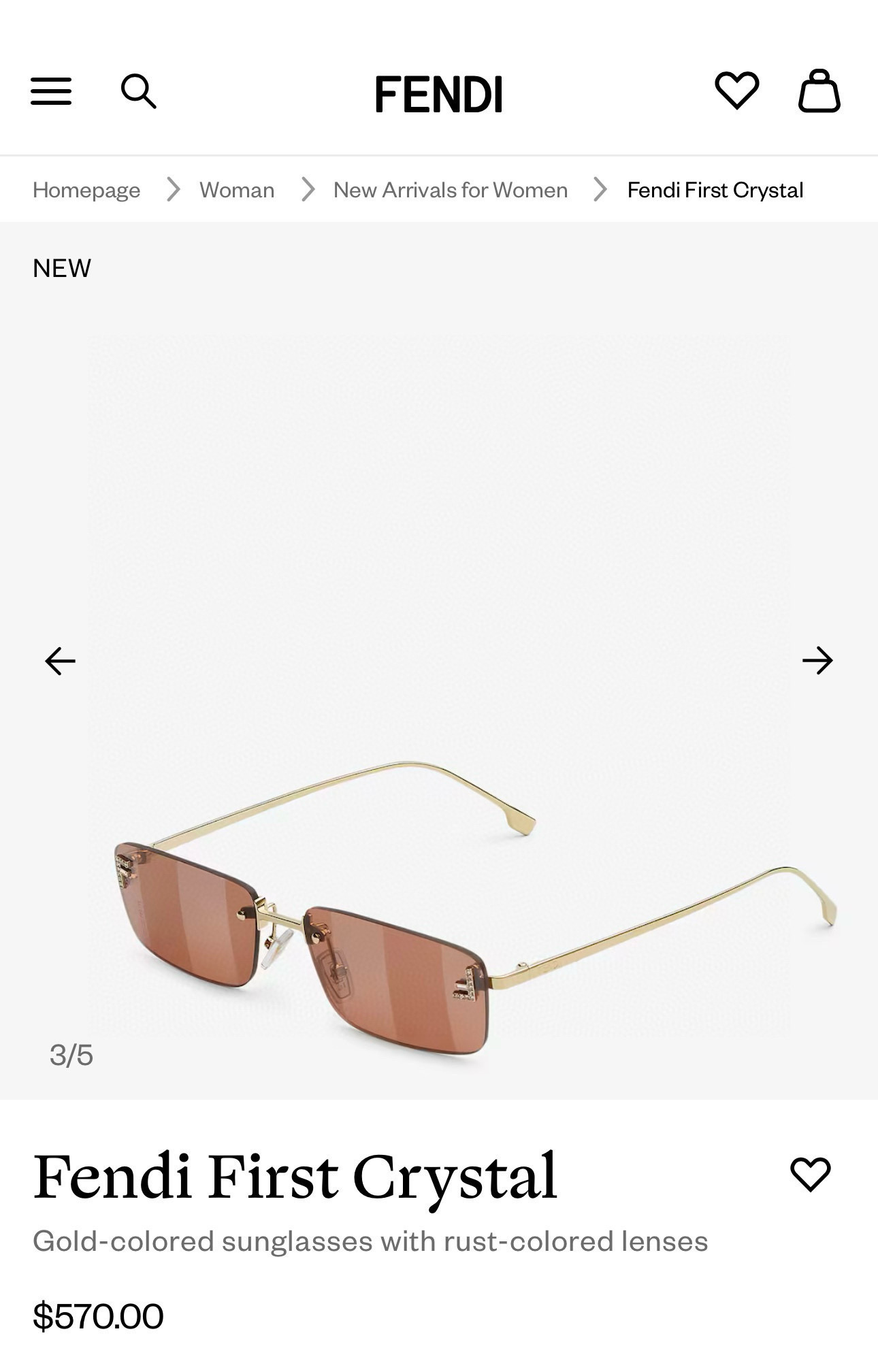 펜디 선글라스 74272 Fendi Sunglasses 이미지 9