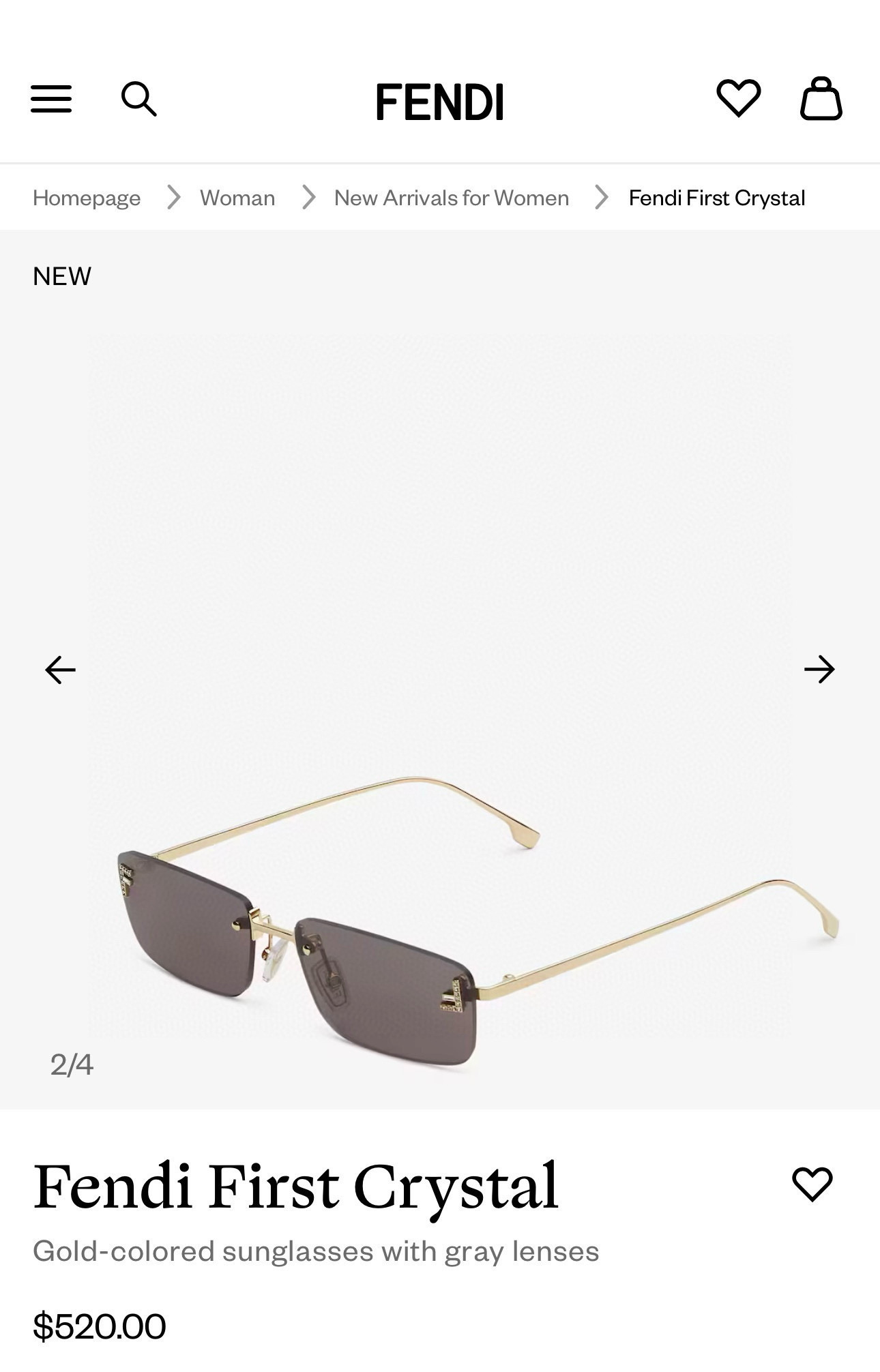 펜디 선글라스 74272 Fendi Sunglasses 이미지 3