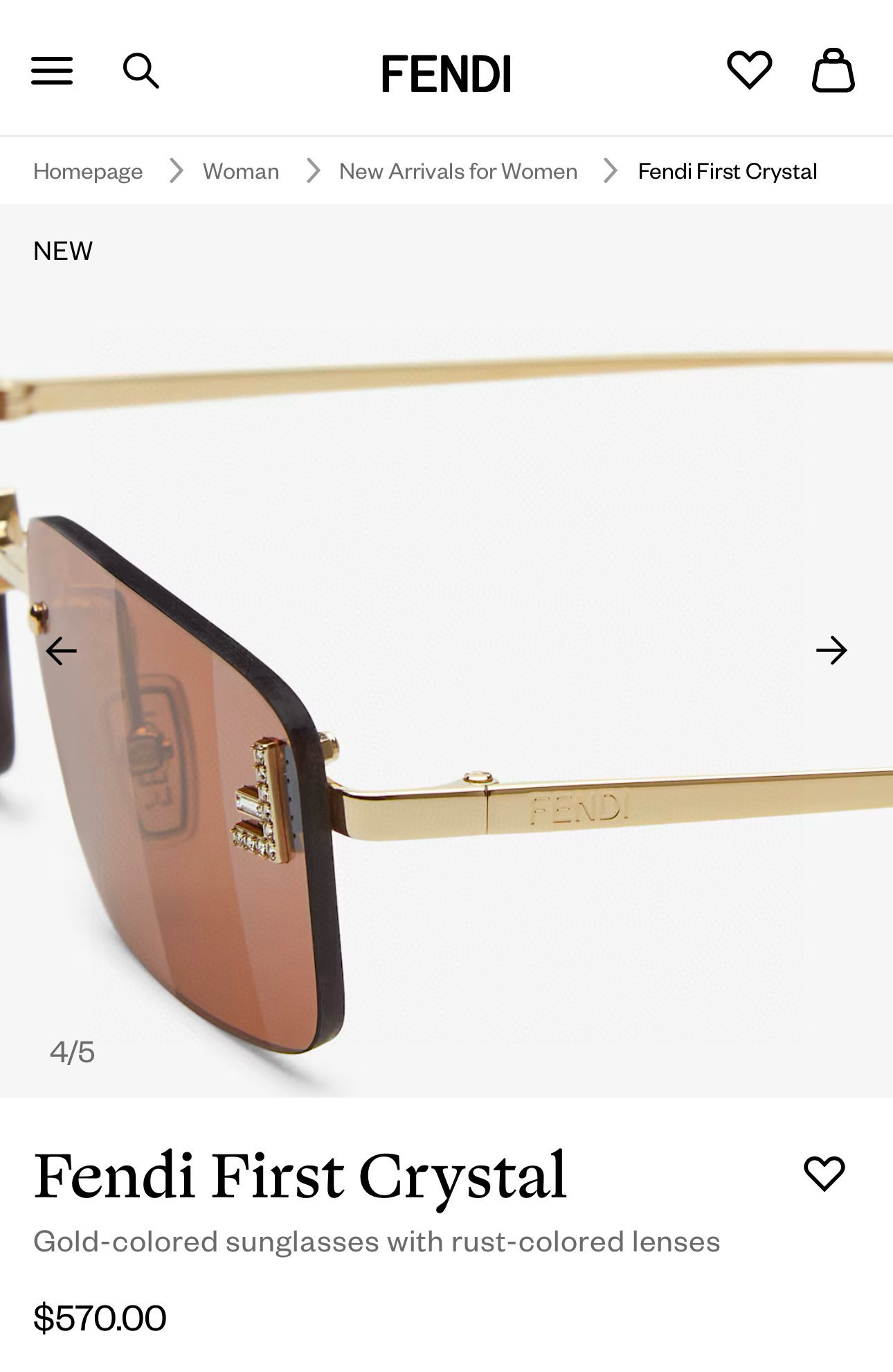 펜디 선글라스 74272 Fendi Sunglasses 이미지 7