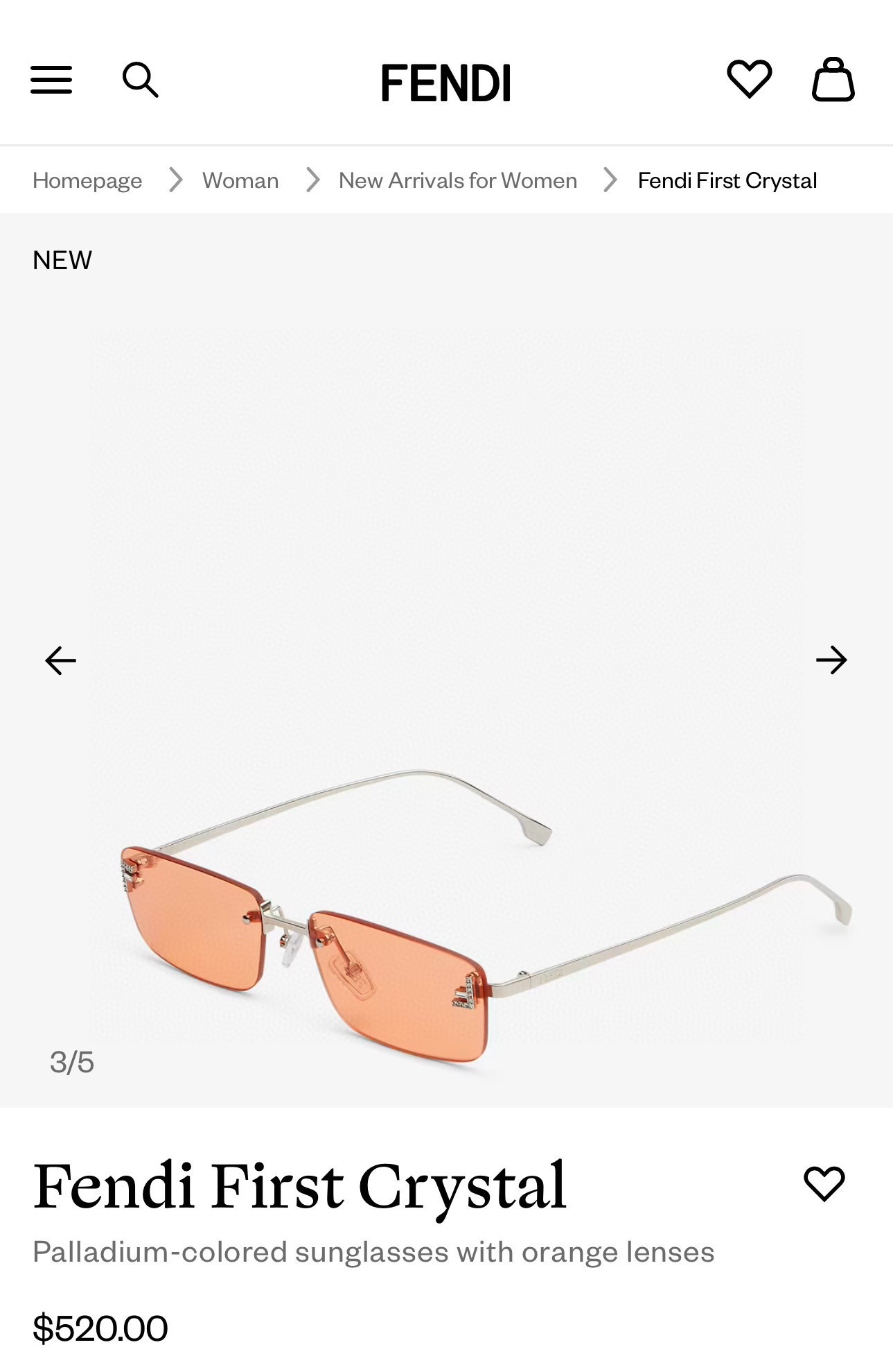 펜디 선글라스 74272 Fendi Sunglasses 이미지 6