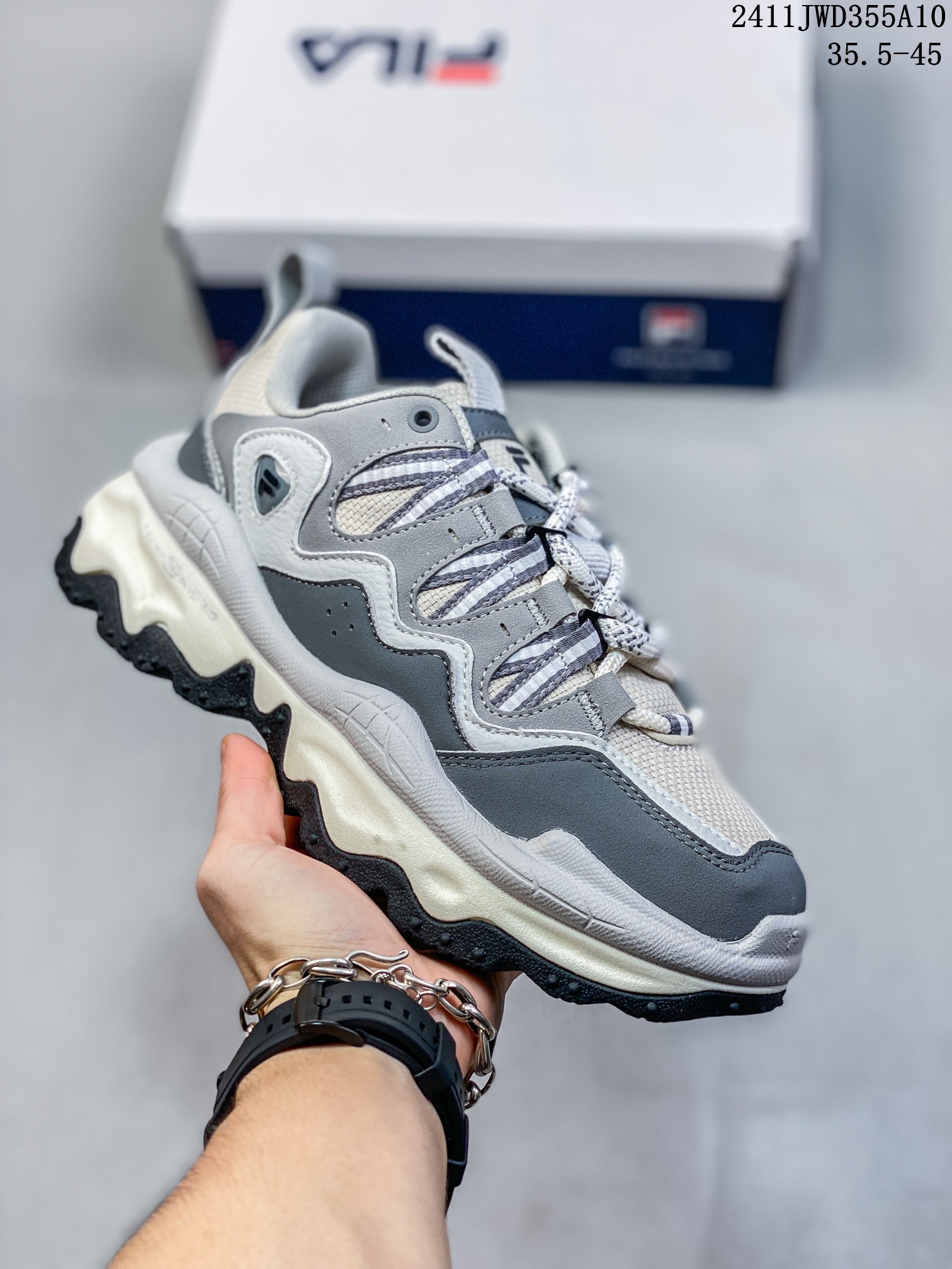 ID:xnm FILA FUSION斐乐官方男鞋老爹鞋2024新款休闲鞋厚底运动鞋QD96 DX